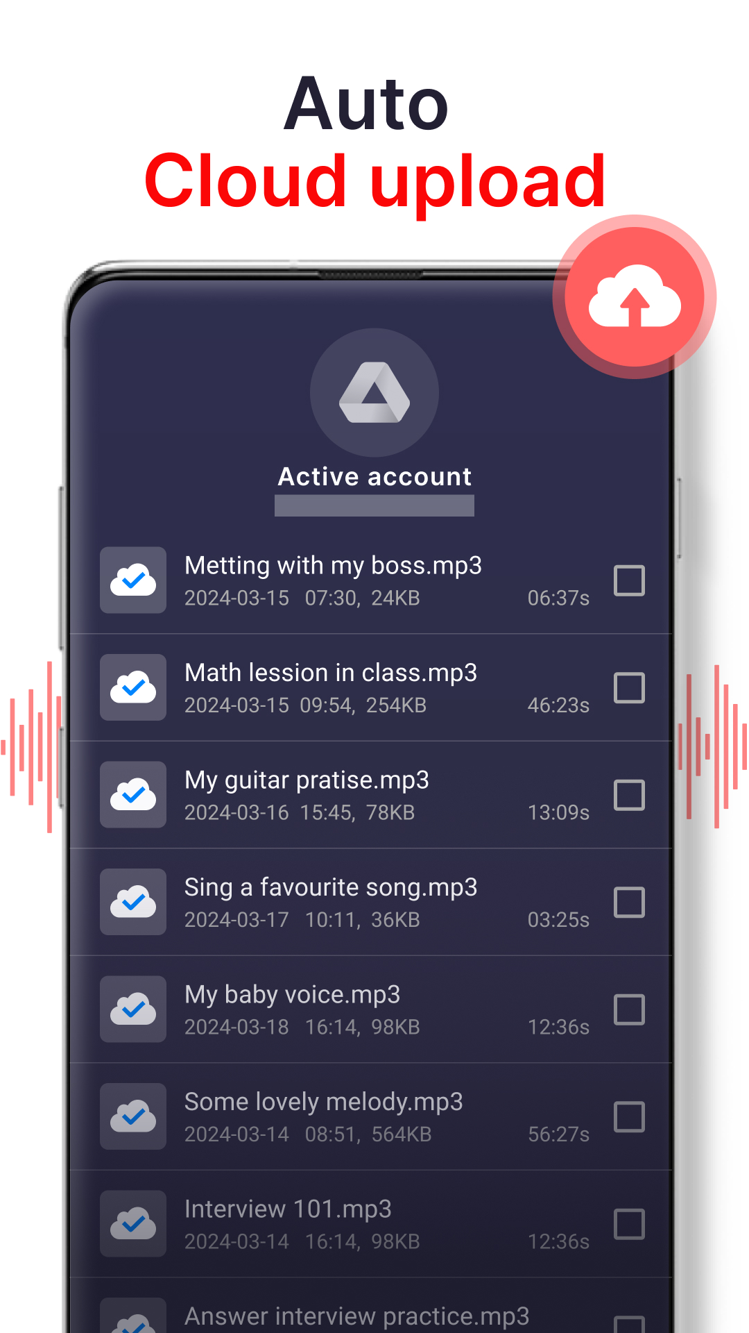 اسکرین شات 7 برنامه voice recorder
