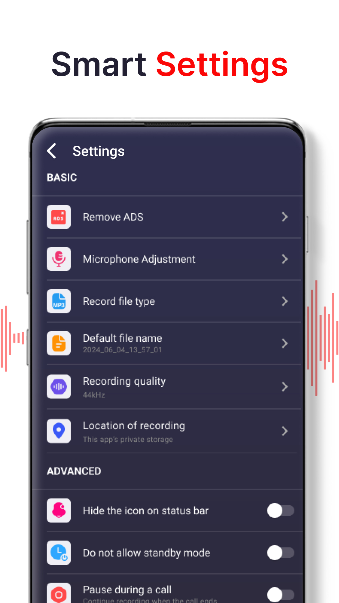 اسکرین شات 8 برنامه voice recorder