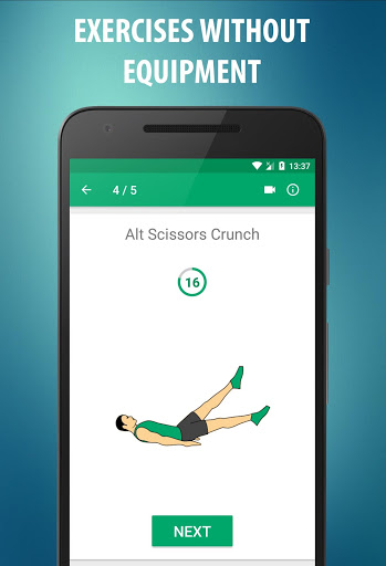 اسکرین شات 2 برنامه Abs workout  - 21 Day Fitness Challenge