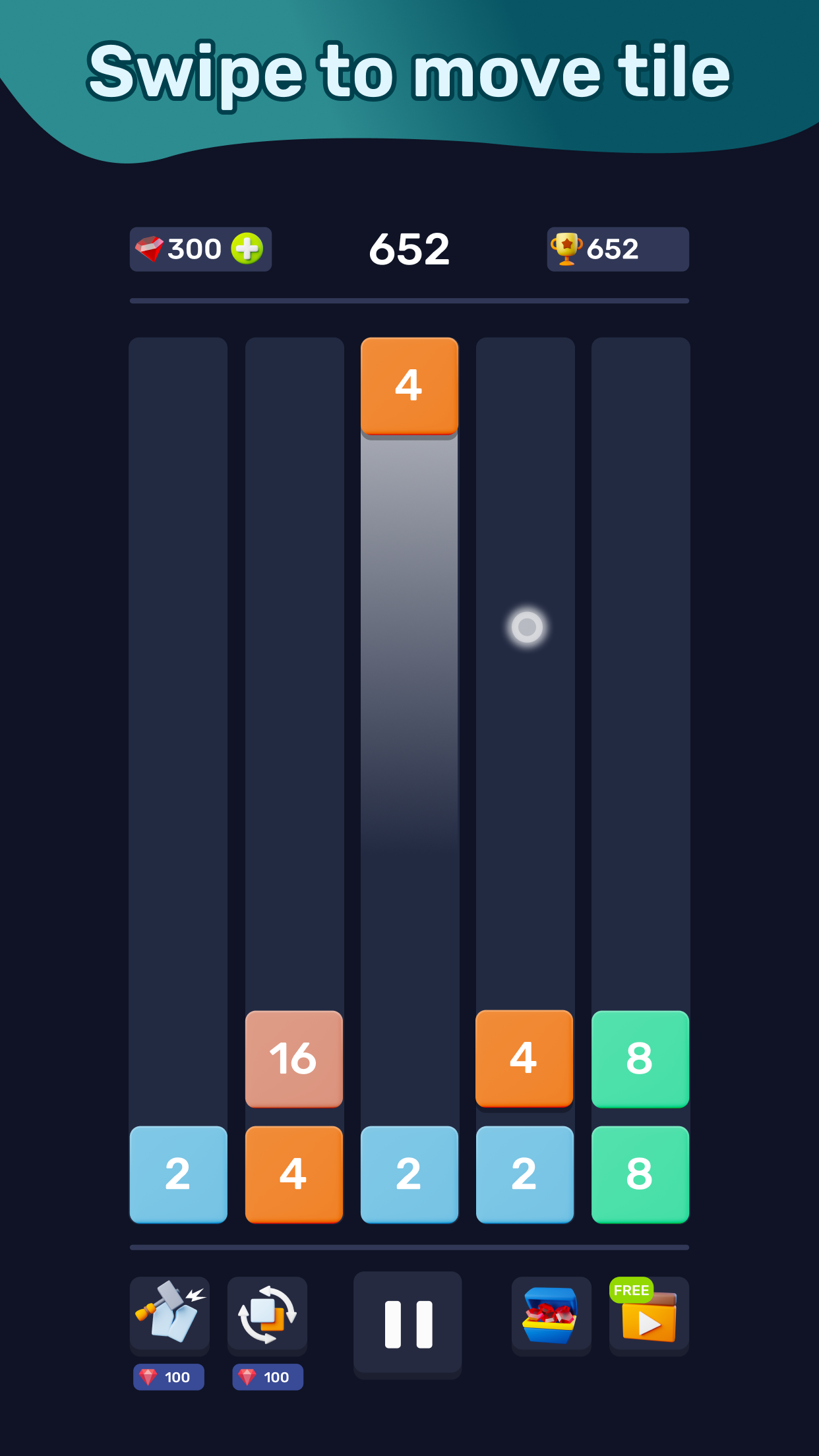 اسکرین شات 1 بازی Walken x2 Blocks Сhain: 2048