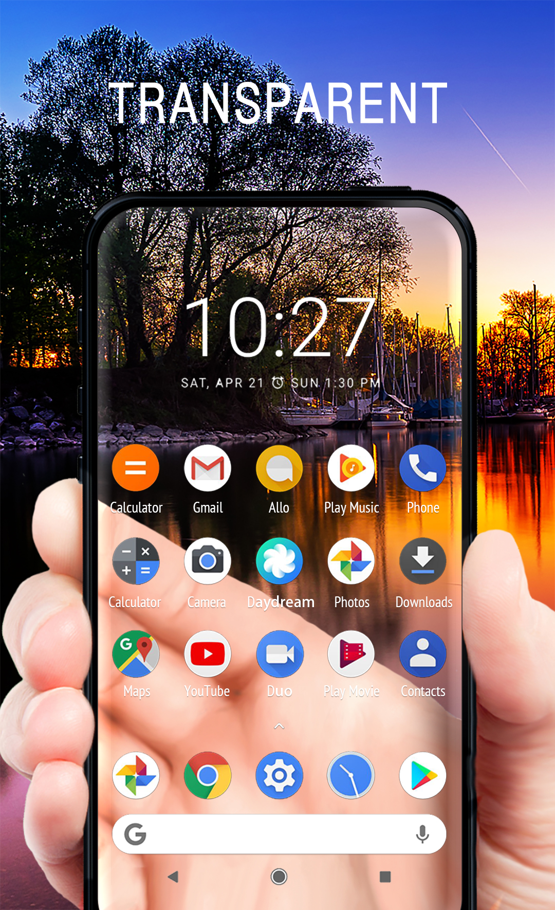 اسکرین شات 3 برنامه Live wallpaper - Transparent