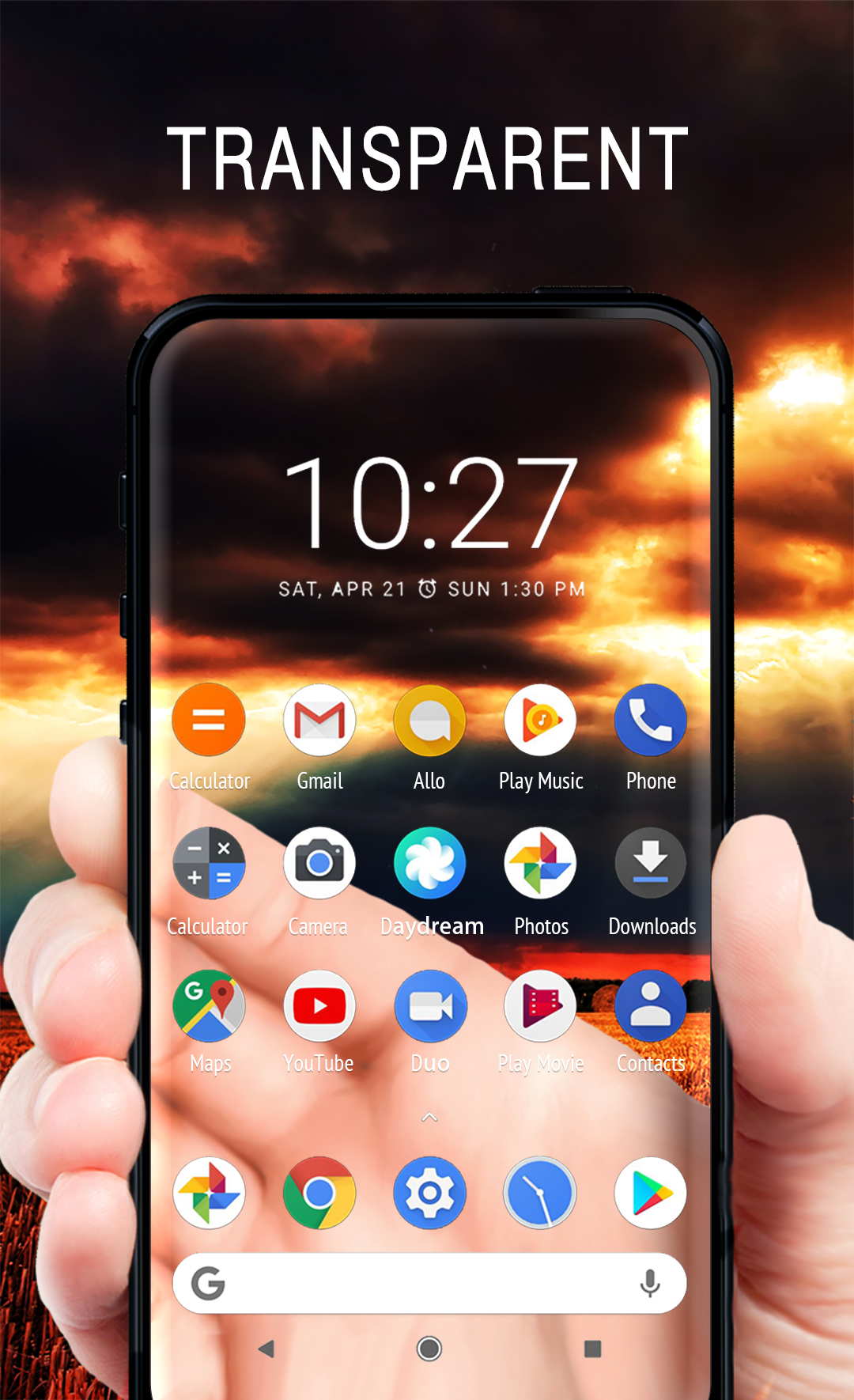 اسکرین شات 5 برنامه Live wallpaper - Transparent