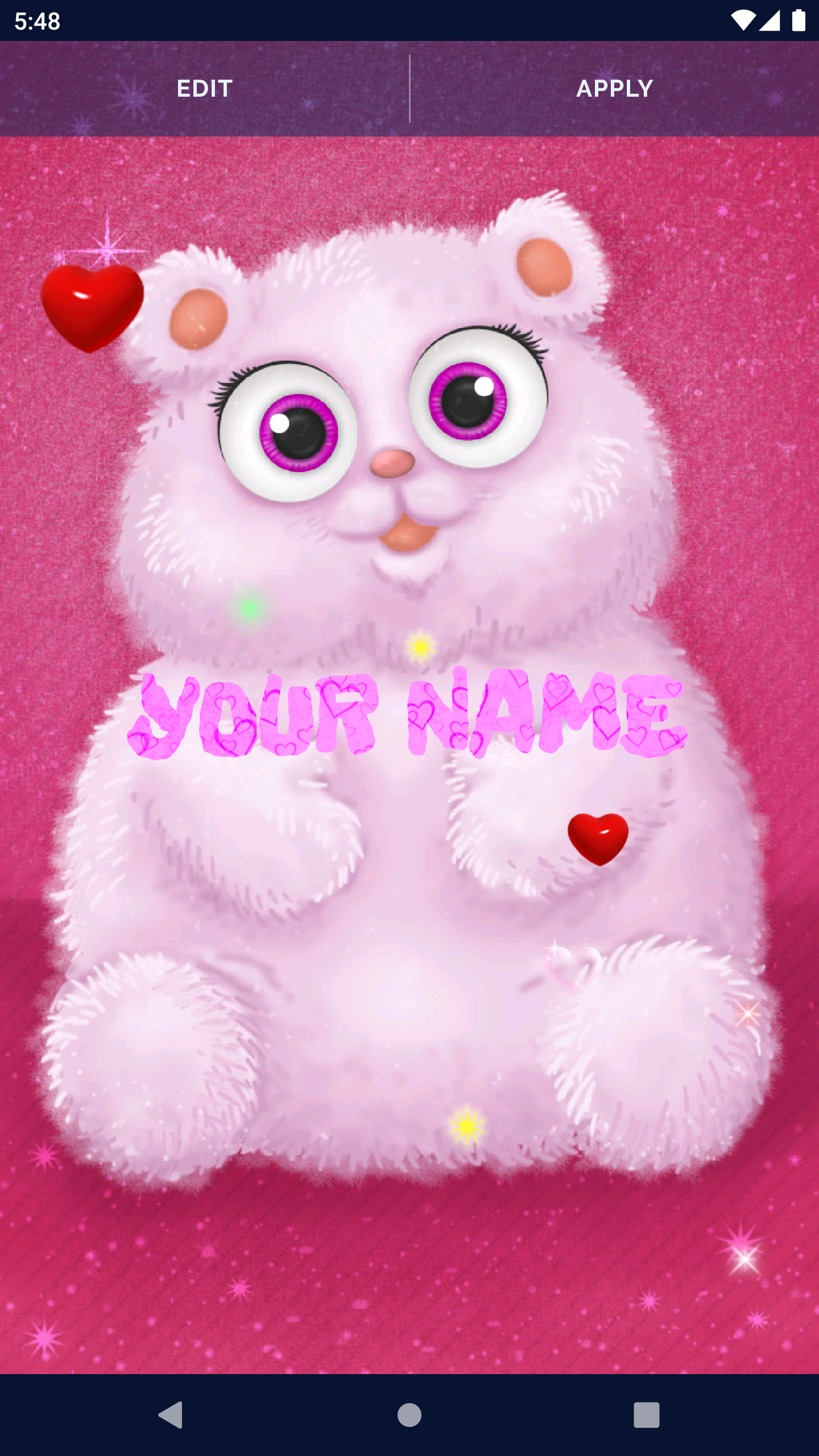 اسکرین شات 2 برنامه Cute Fluffy Live Wallpapers