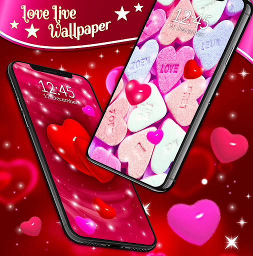 اسکرین شات 6 برنامه Love Hearts 4K Live Wallpaper