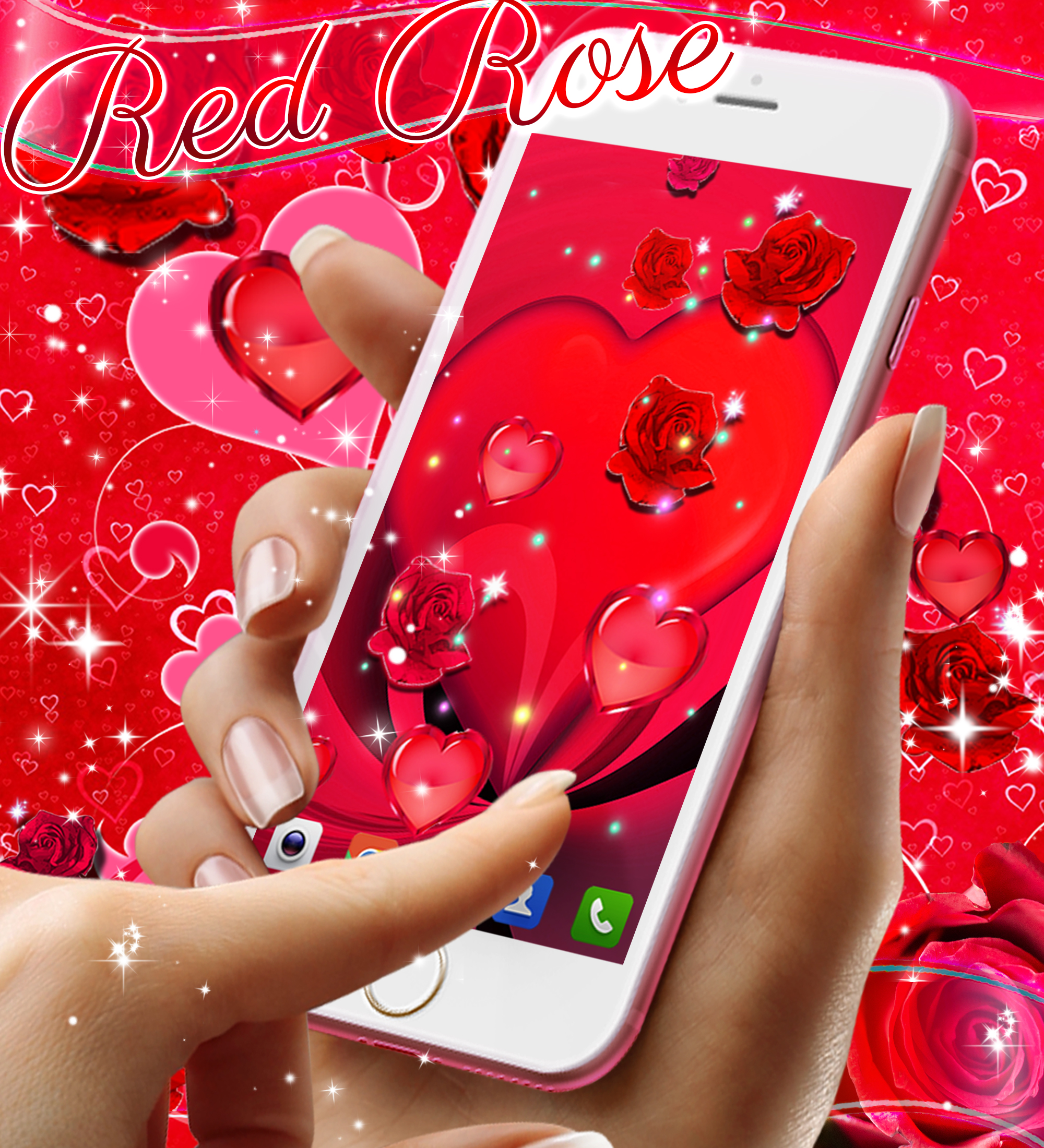 اسکرین شات 7 برنامه Red rose live wallpaper