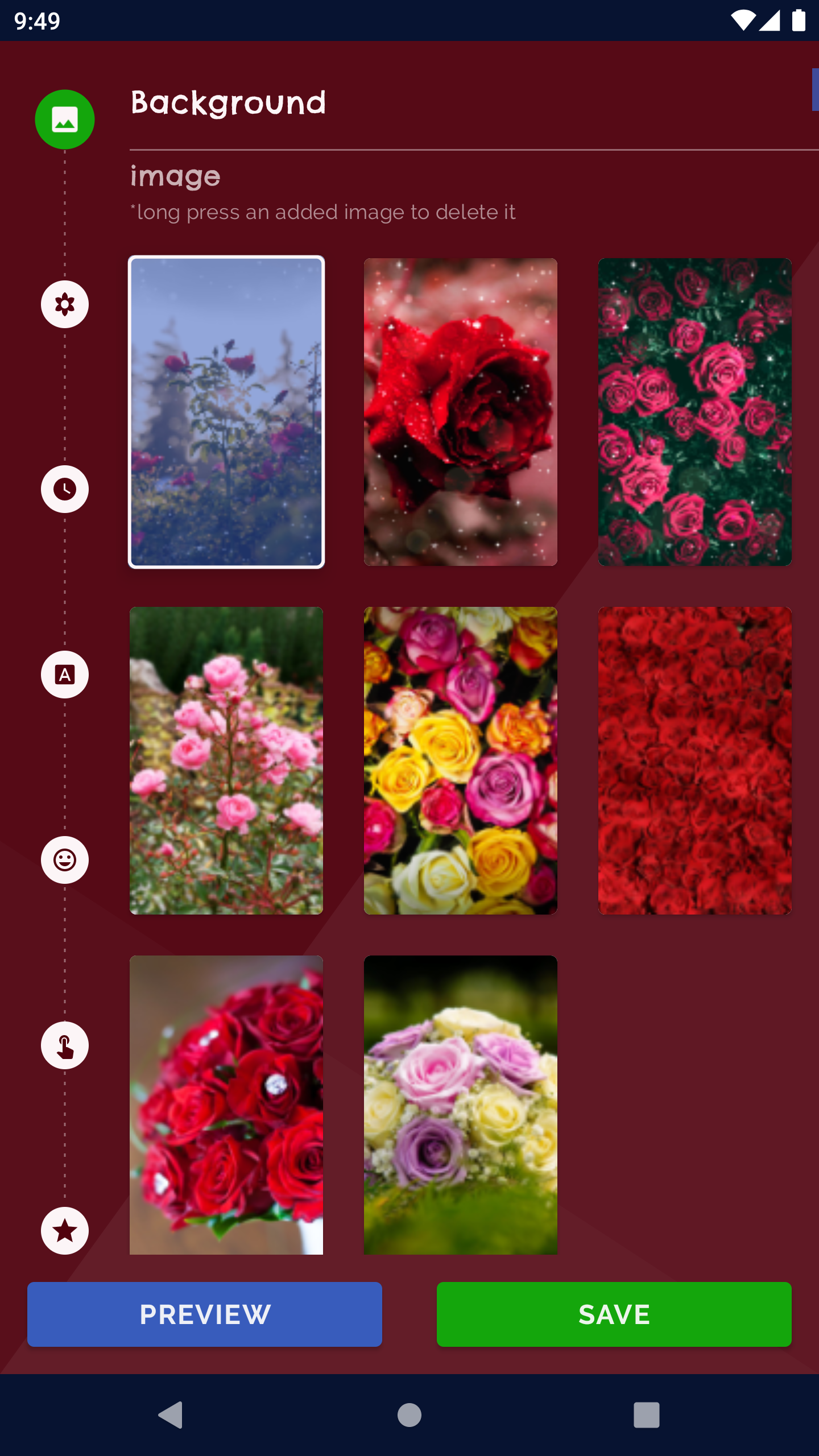 اسکرین شات 1 برنامه Red Rose Live Wallpaper