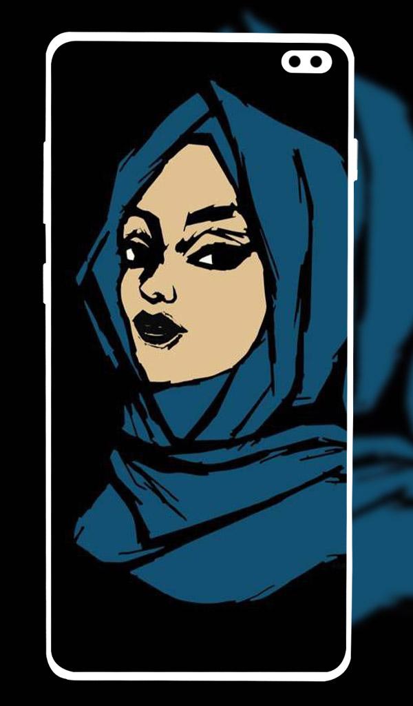 اسکرین شات 2 برنامه Hijab Girl Wallpapers