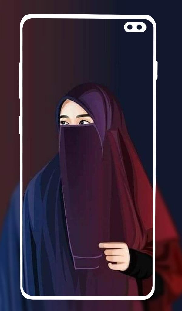 اسکرین شات 5 برنامه Hijab Girl Wallpapers