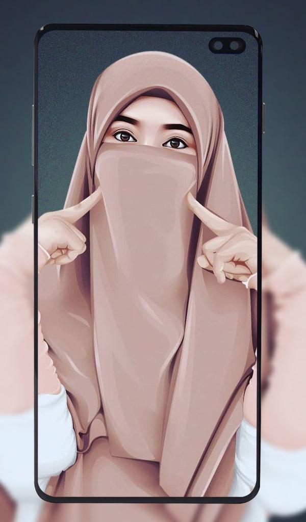 اسکرین شات 4 برنامه Hijab Girl Wallpapers