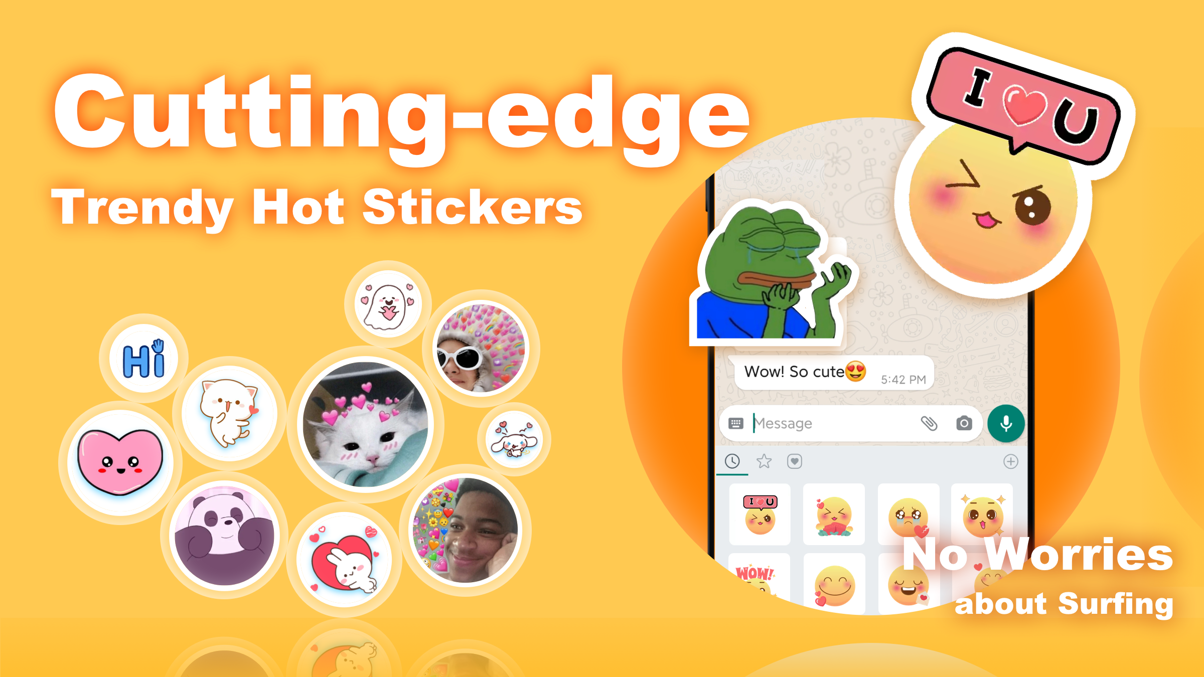 اسکرین شات 4 برنامه Umoji Sticker for WhatsApp