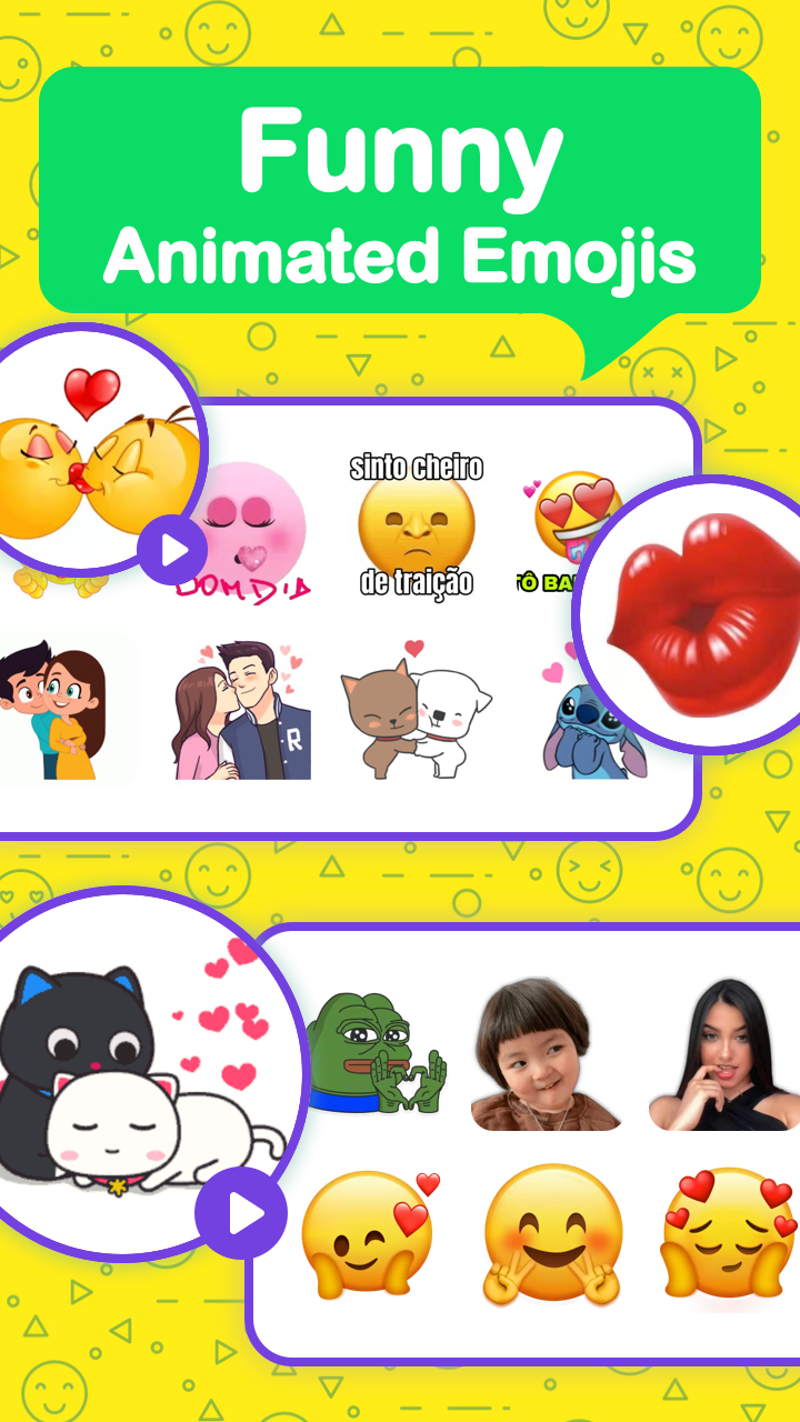اسکرین شات 4 برنامه Animated Emojis Sticker for WA