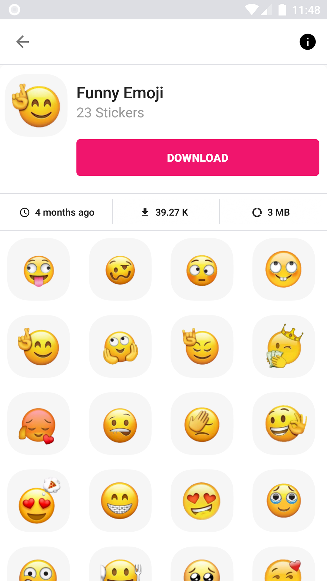 اسکرین شات 3 برنامه 3D Emojis Stickers - WASticker