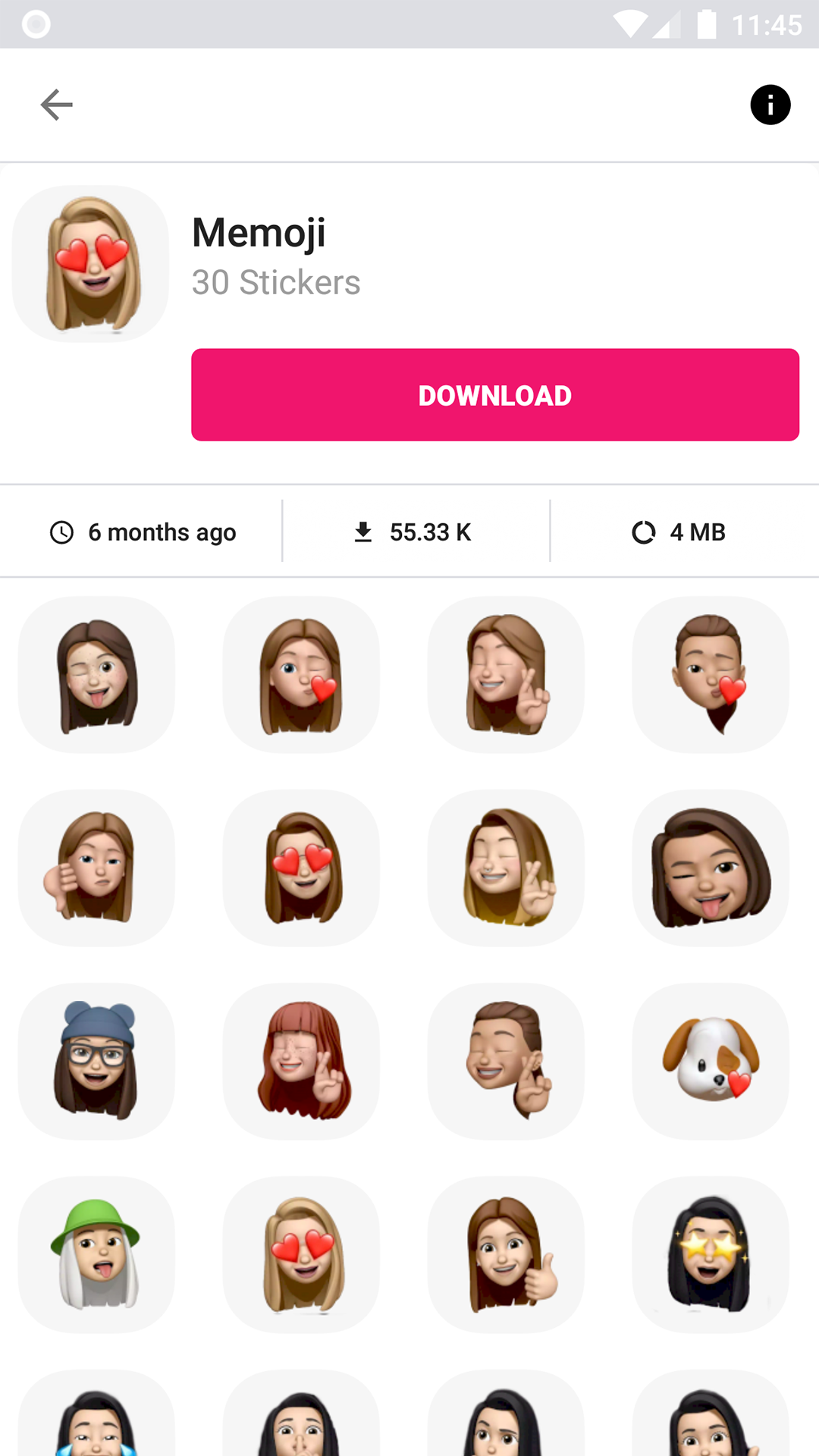 اسکرین شات 1 برنامه 3D Emojis Stickers - WASticker