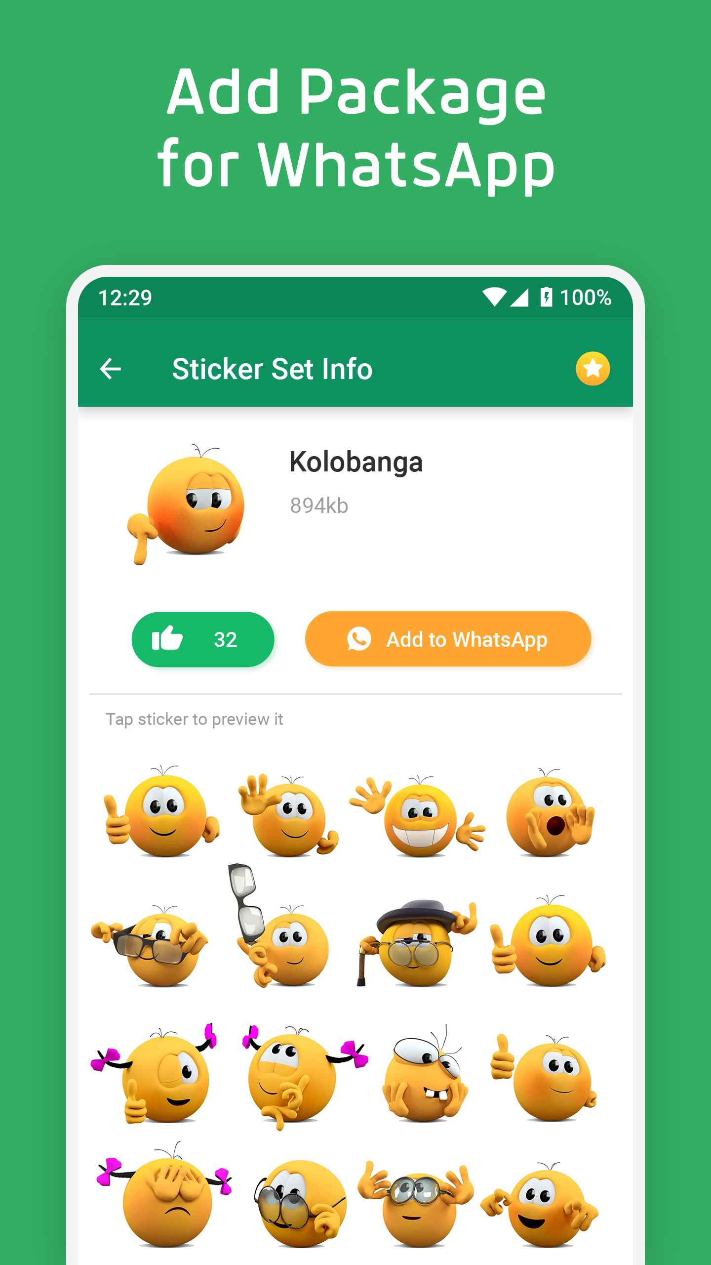 اسکرین شات 1 برنامه WASticker-Sticker for WhatsApp