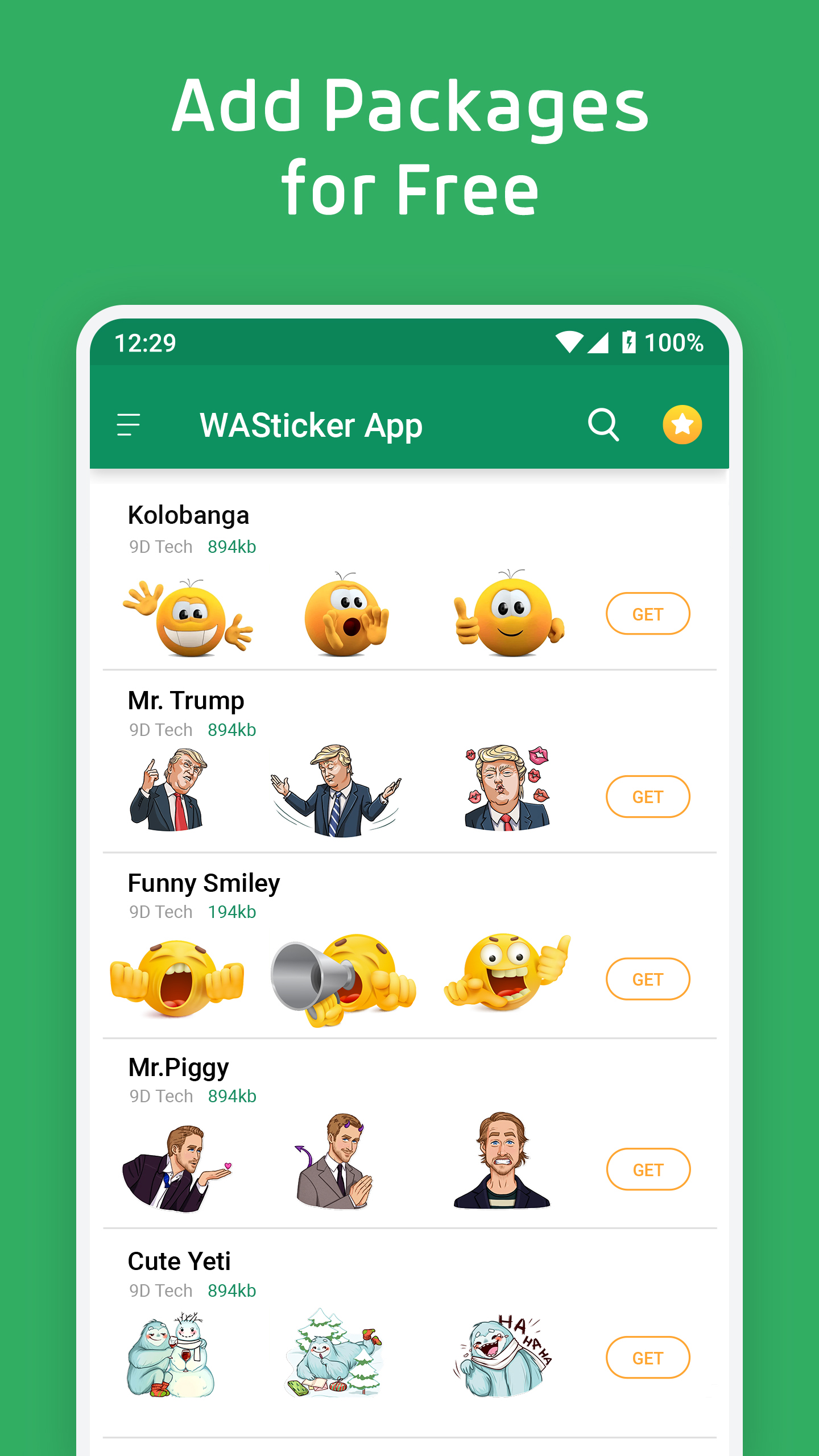 اسکرین شات 3 برنامه WASticker-Sticker for WhatsApp