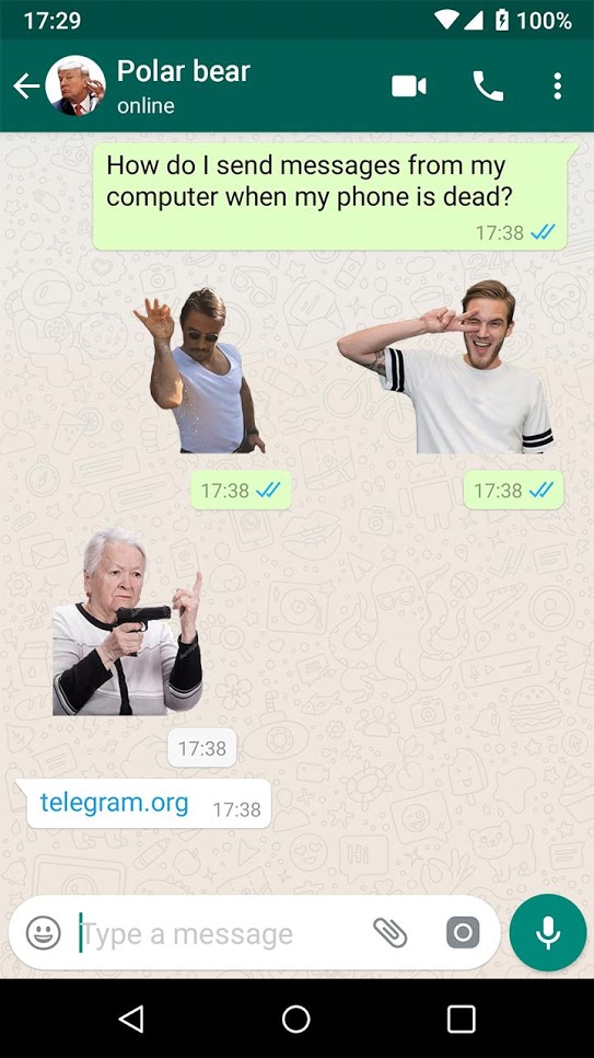 اسکرین شات 1 برنامه More Stickers For WhatsApp