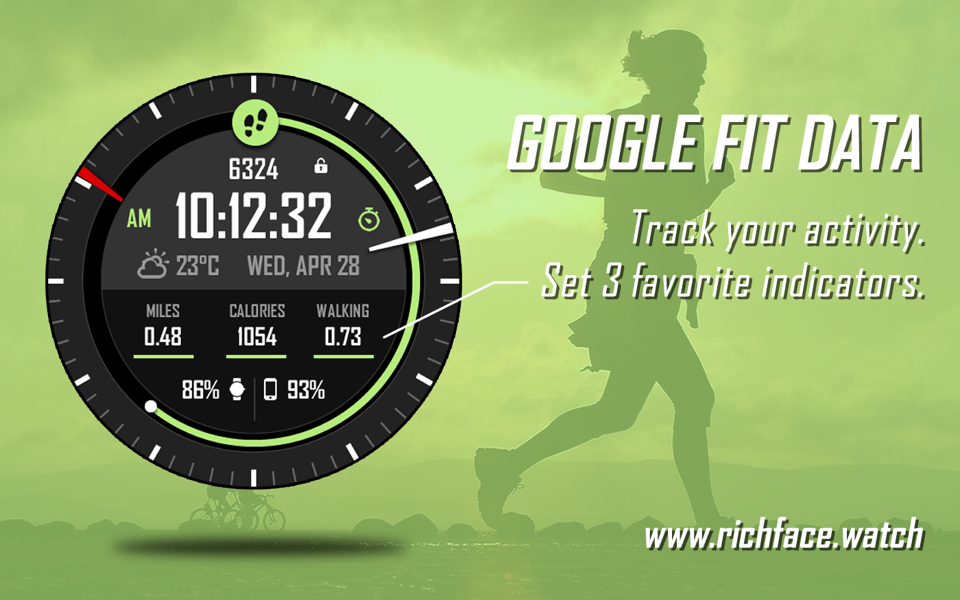 اسکرین شات 3 برنامه Active Point Watch Face