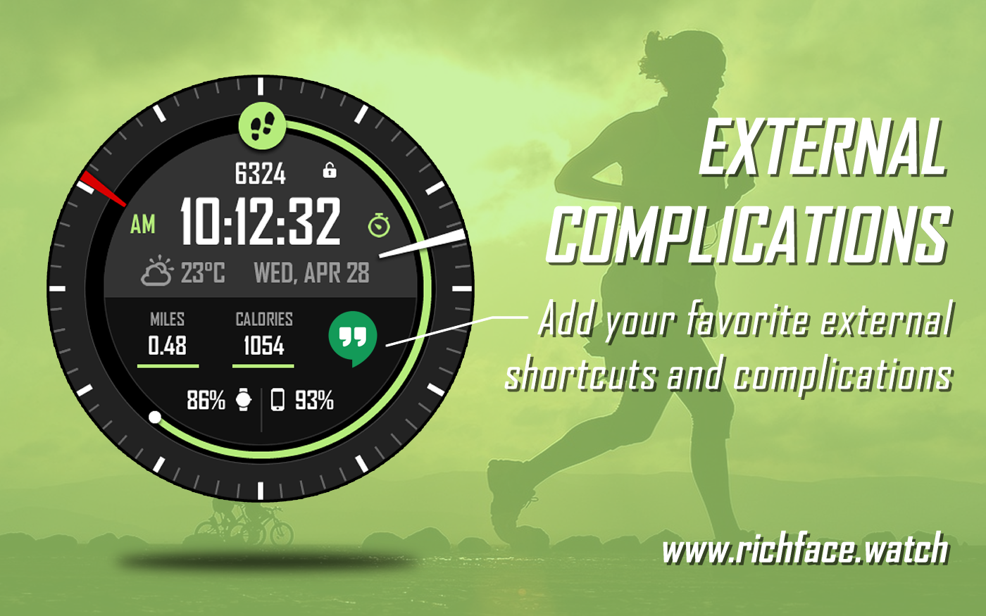 اسکرین شات 4 برنامه Active Point Watch Face