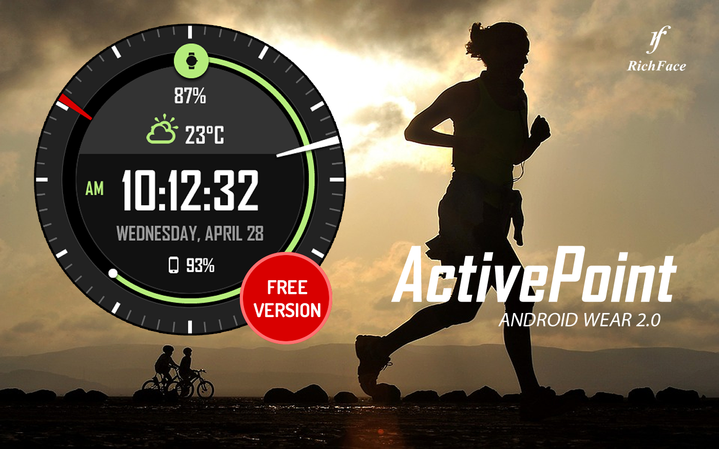 اسکرین شات 1 برنامه Active Point Watch Face
