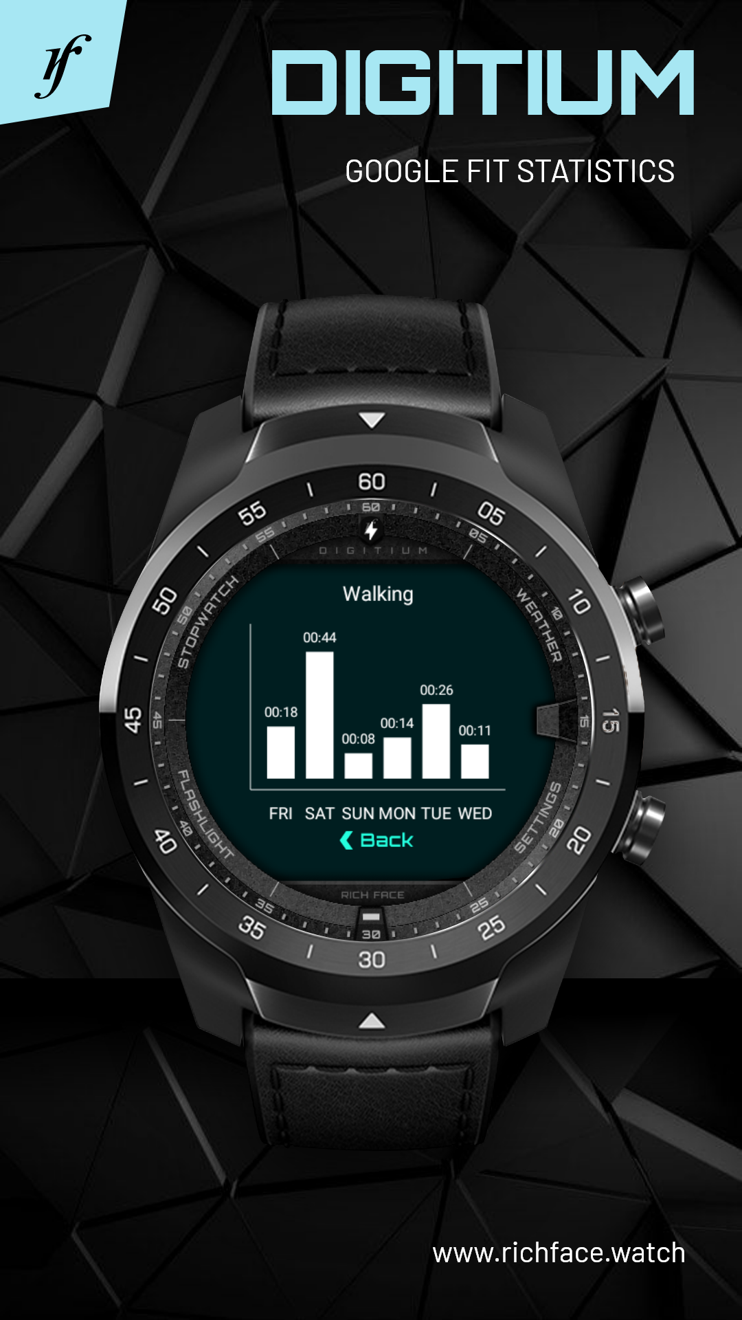 اسکرین شات 5 برنامه Digitium Watch Face