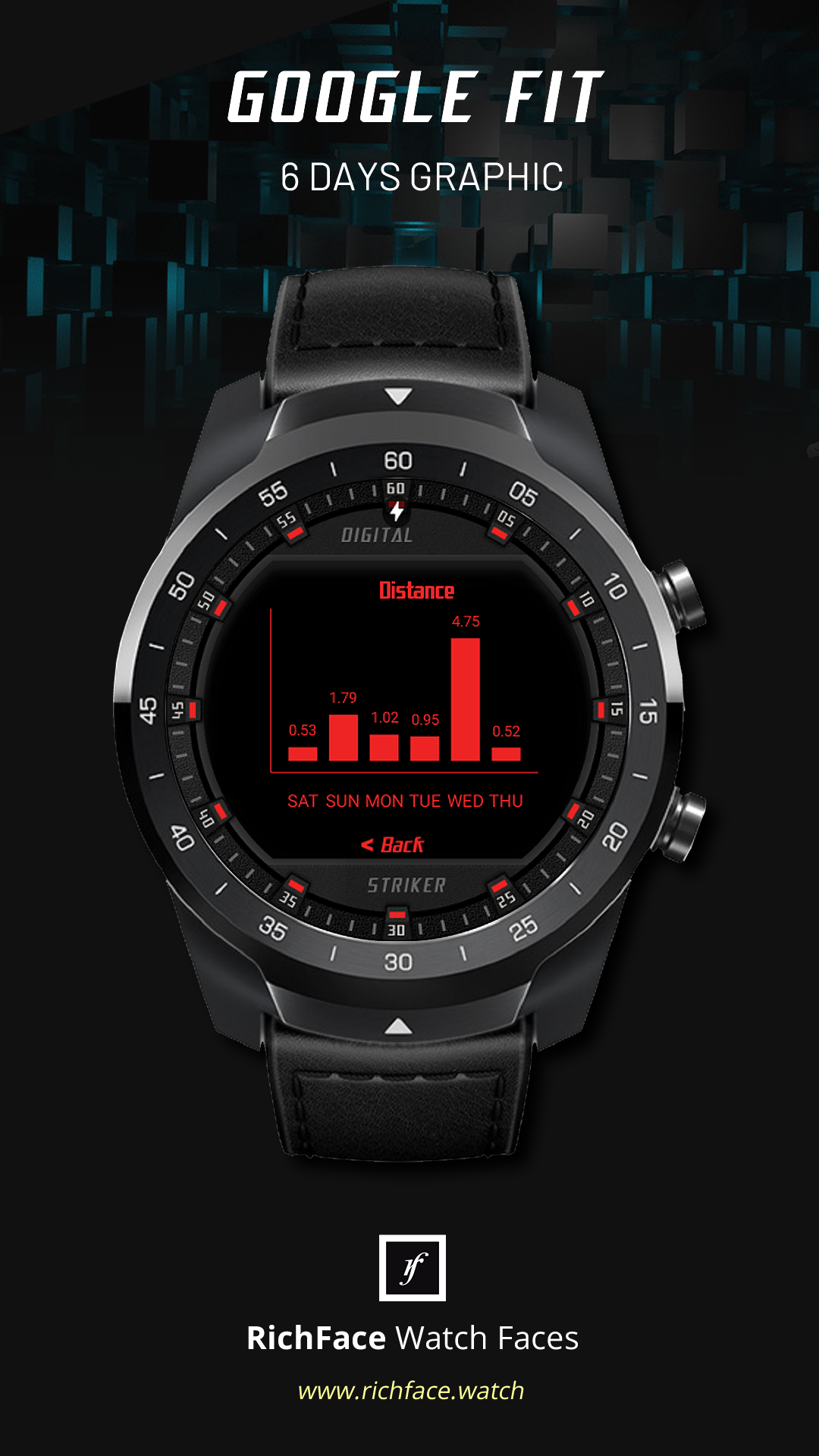 اسکرین شات 4 برنامه Digital Striker Watch Face