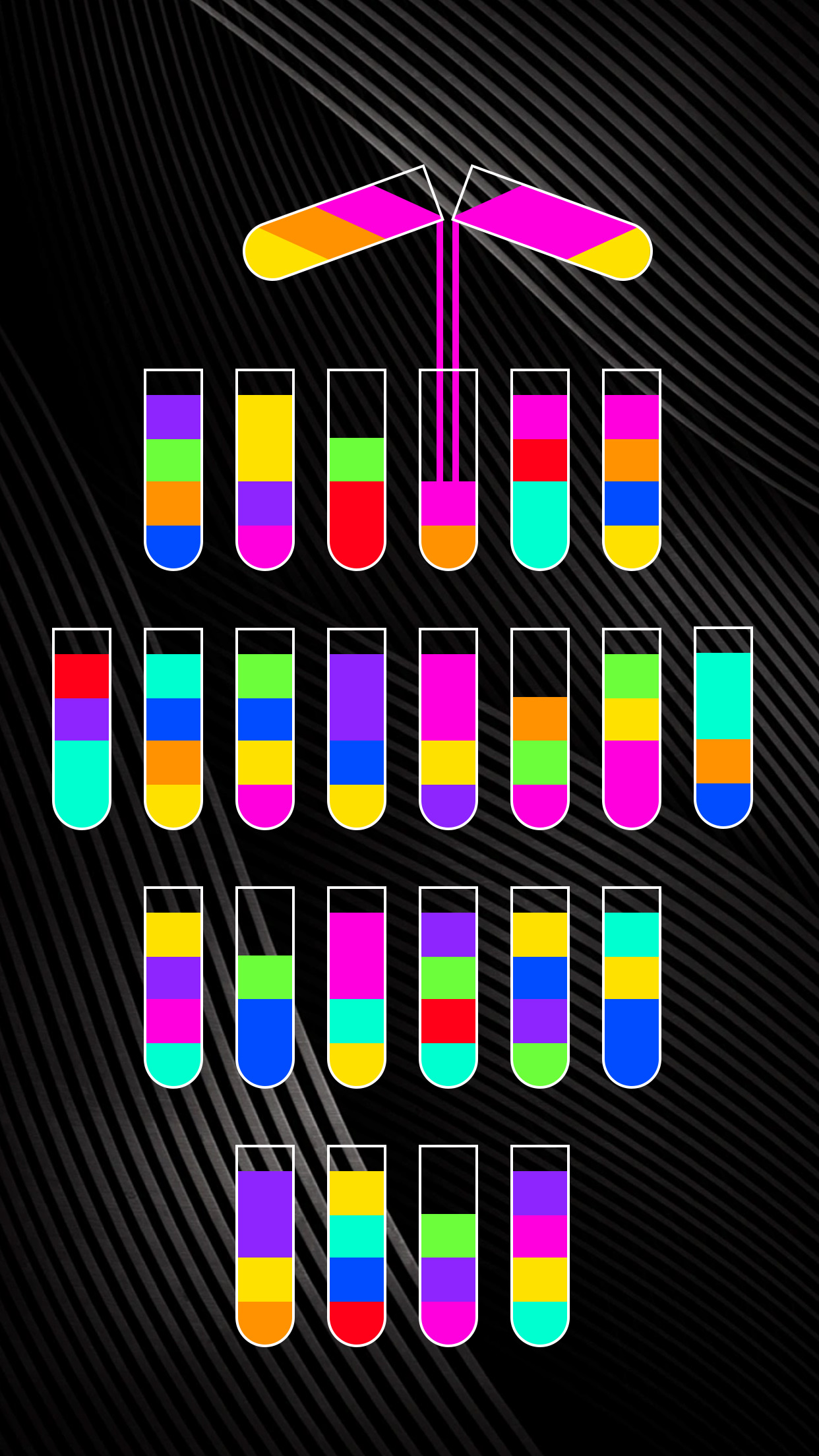 اسکرین شات 2 بازی SortPuz 3D: Water Color Sort