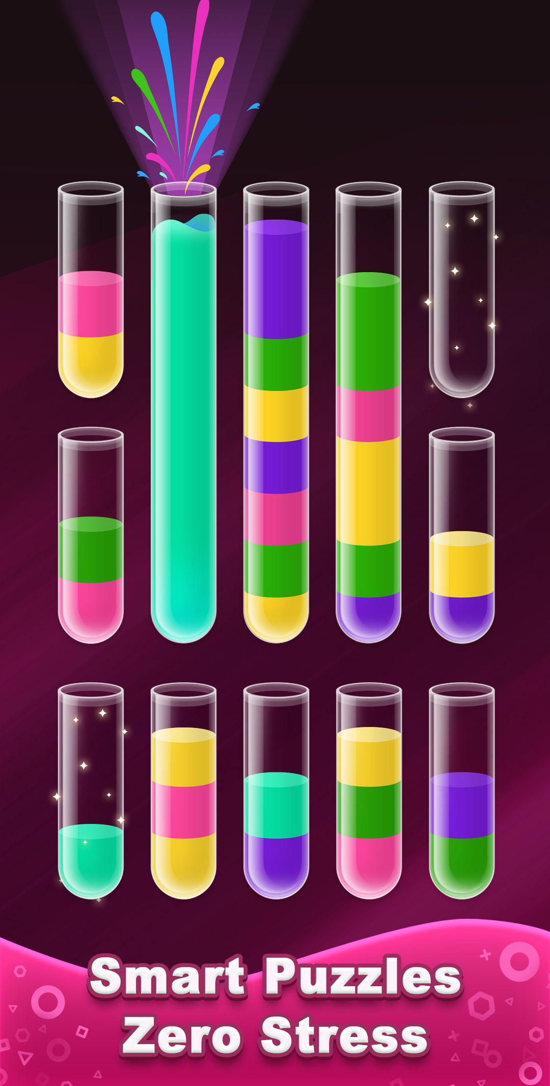 اسکرین شات 6 بازی Water Sort! Color Sort Puzzle