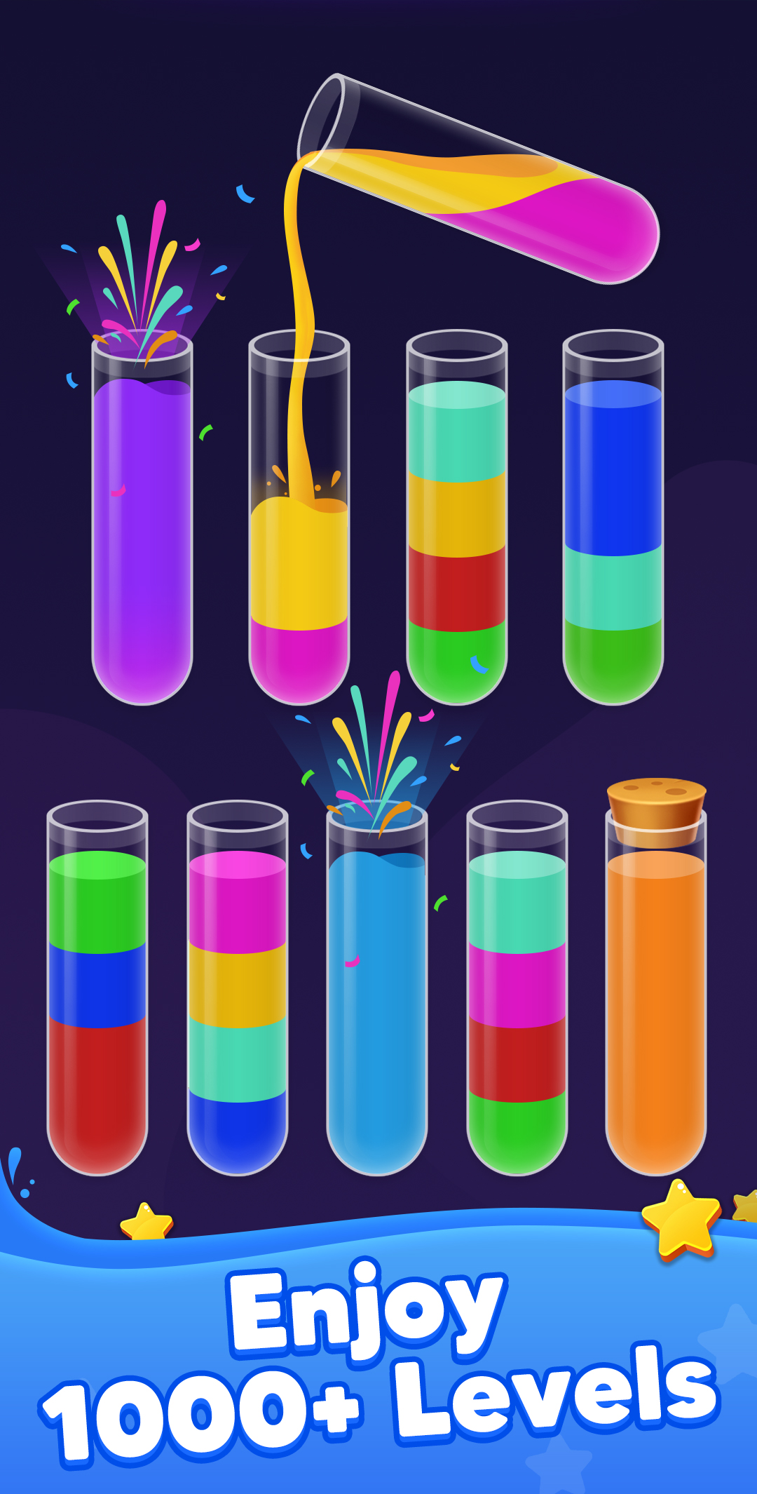 اسکرین شات 3 بازی Water Sort! Color Sort Puzzle