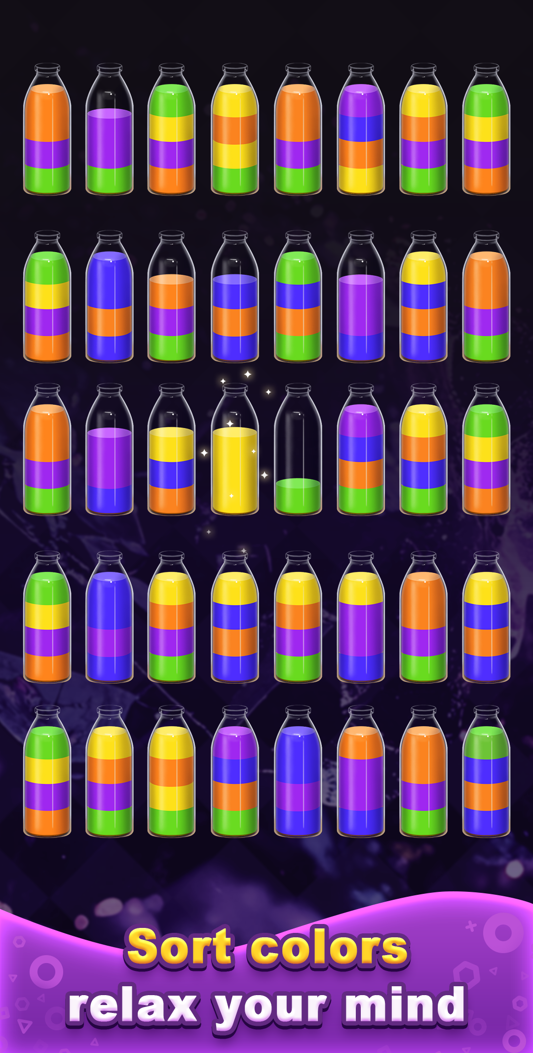 اسکرین شات 3 بازی Water Sort! Color Sort Puzzle