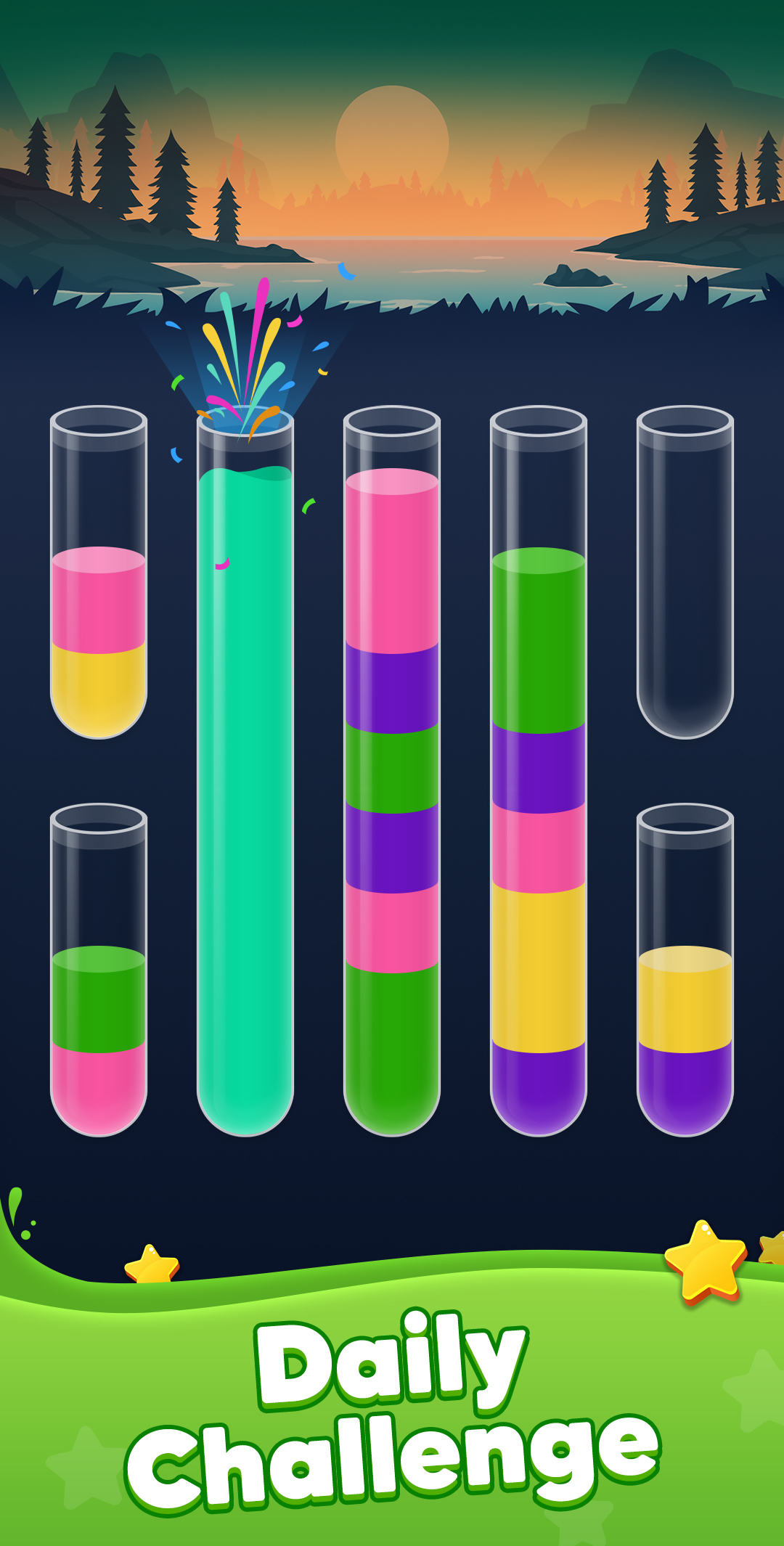 اسکرین شات 5 بازی Water Sort! Color Sort Puzzle