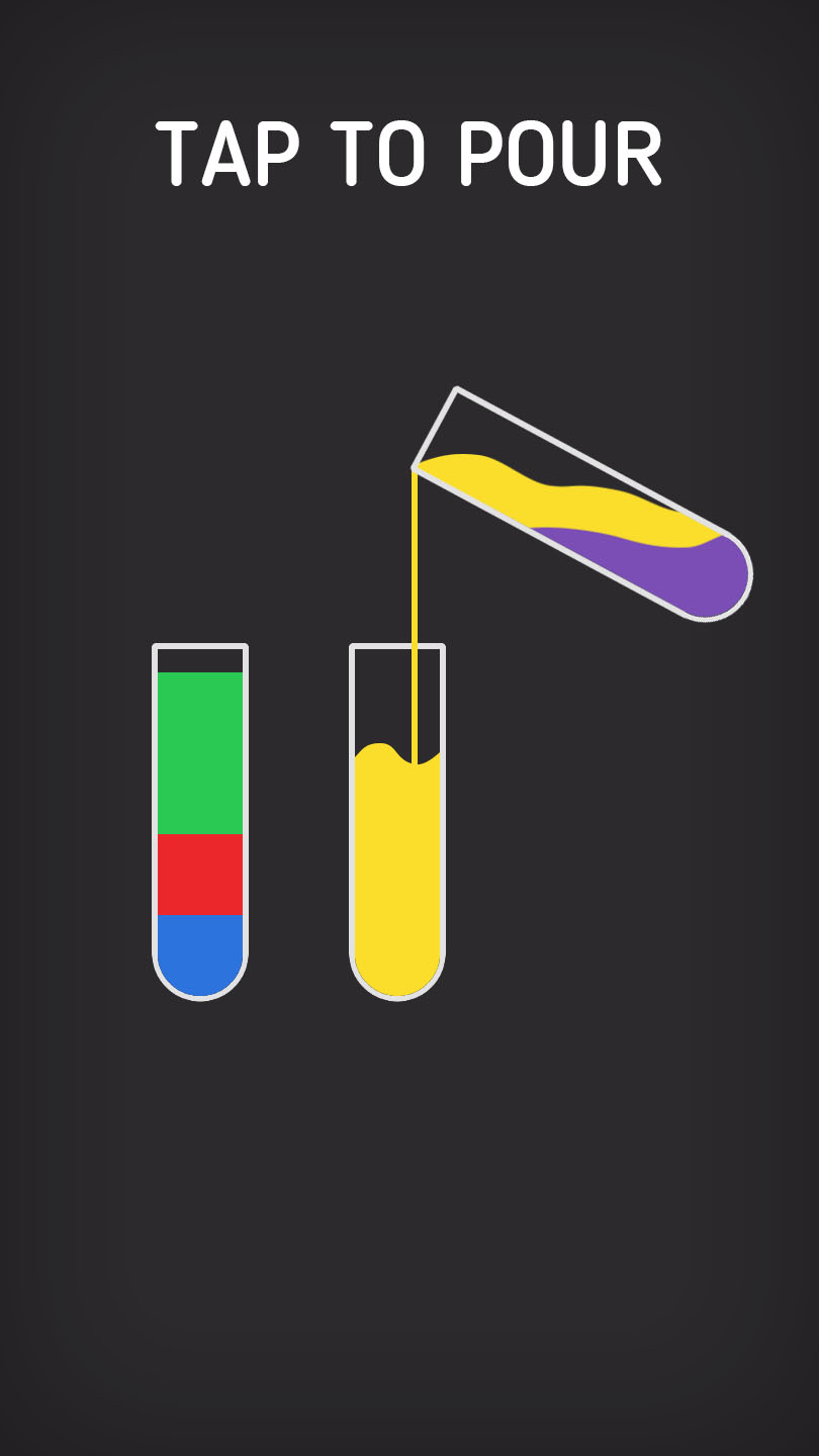 اسکرین شات 1 بازی Water Sort - Color Sort Puzzle