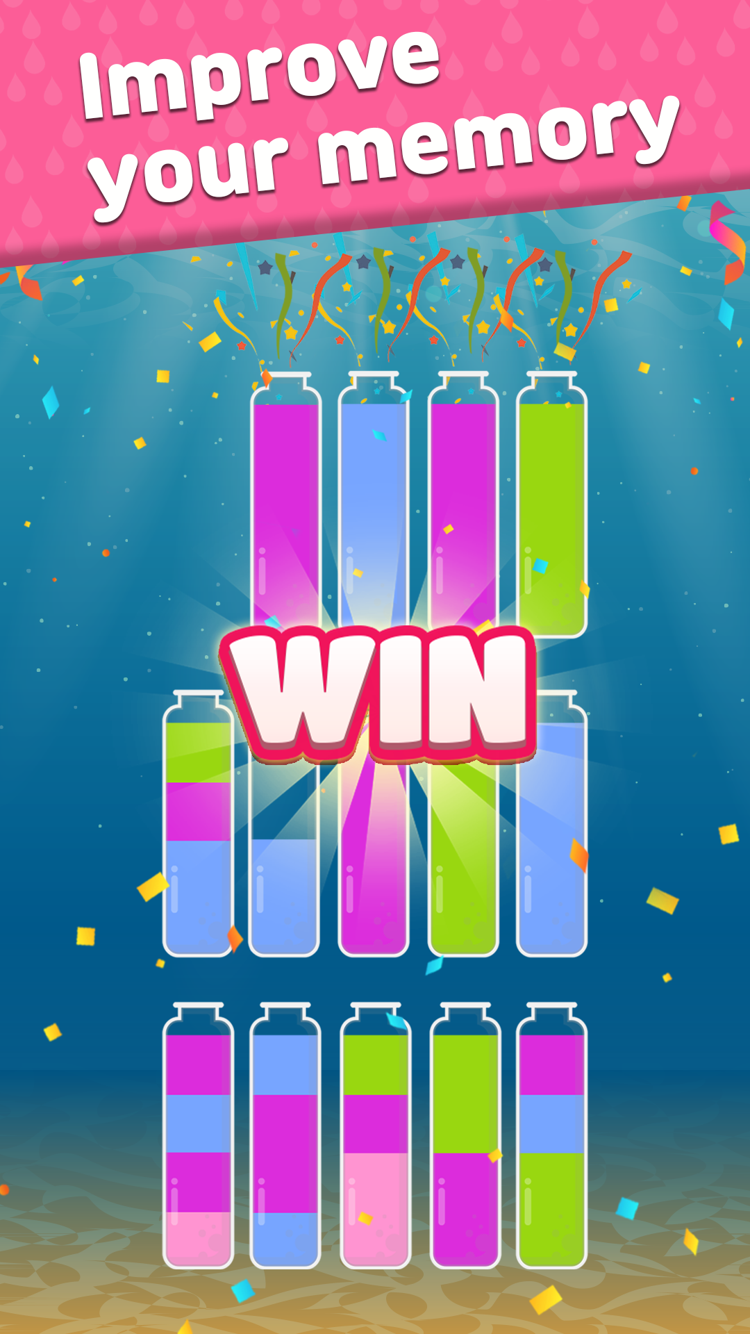 اسکرین شات 4 بازی Water Sort Puz: Color Puzzle