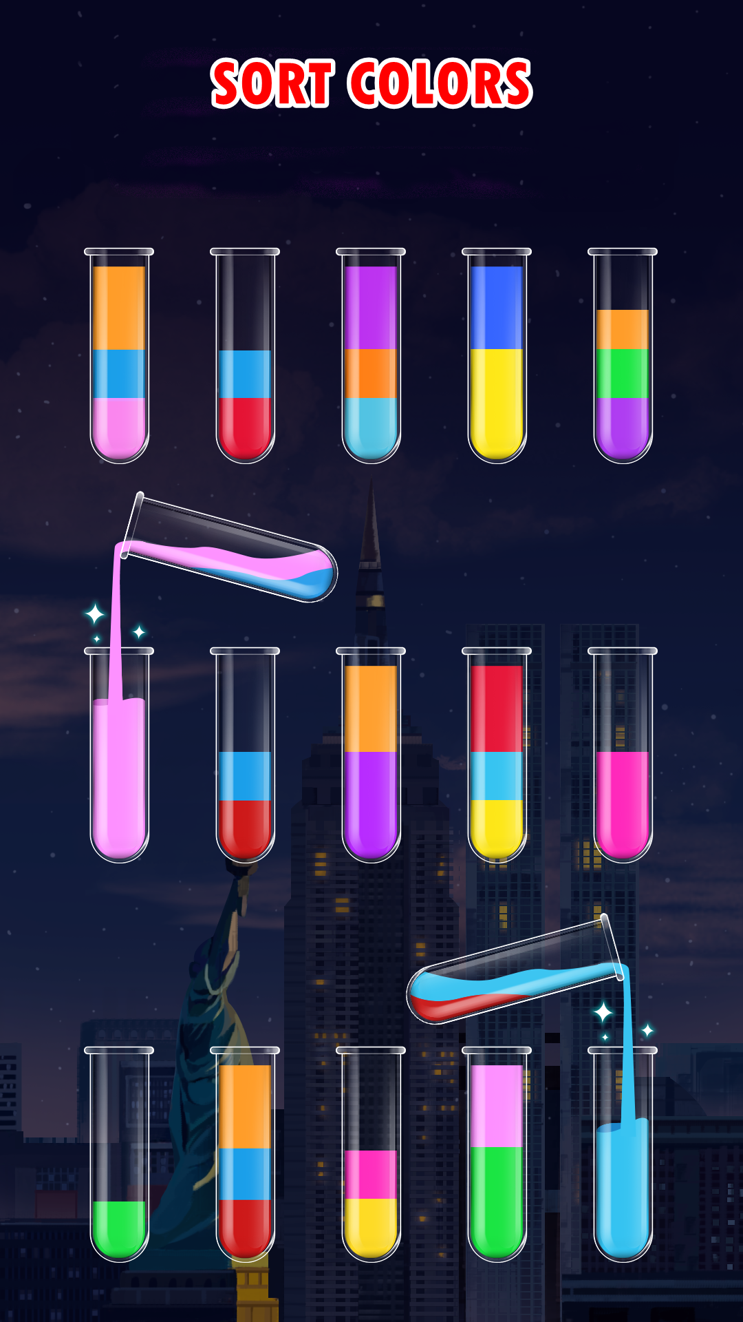 اسکرین شات 1 بازی Color Sort - Water Puzzle