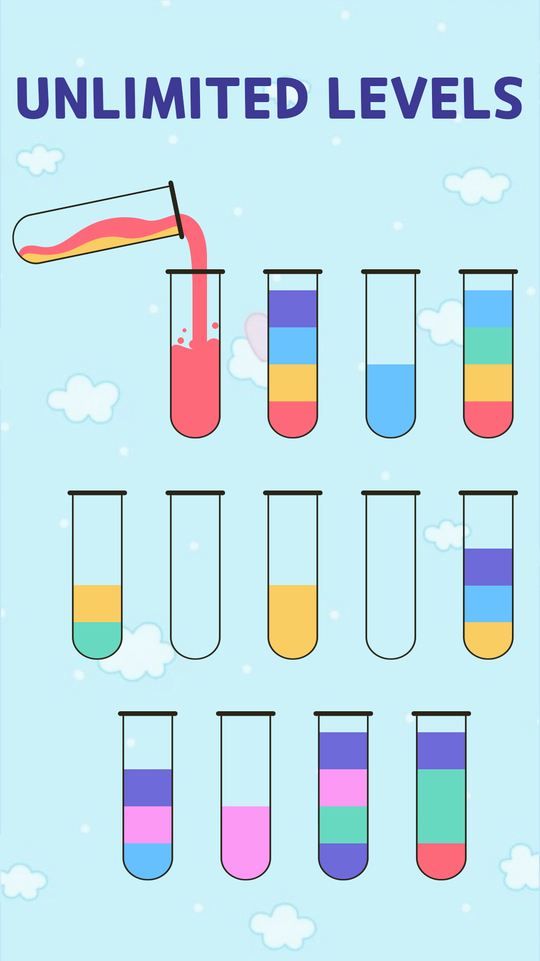 اسکرین شات 3 بازی Color Sort: Water Pouring