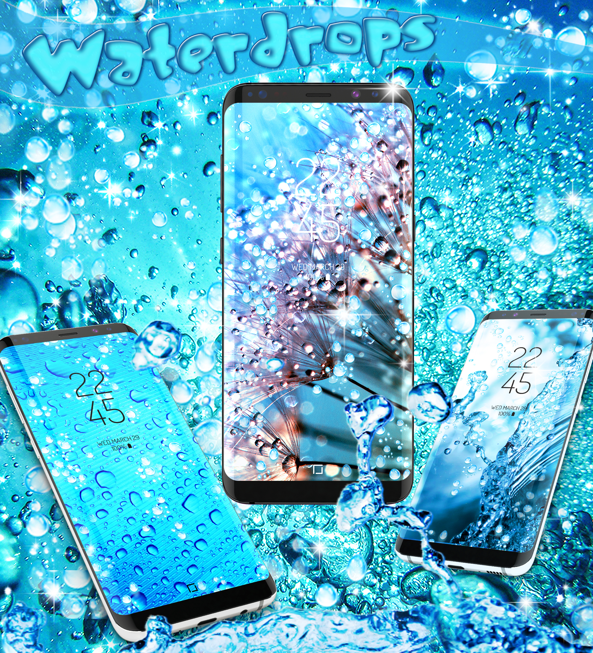 اسکرین شات 7 برنامه Water drops live wallpaper