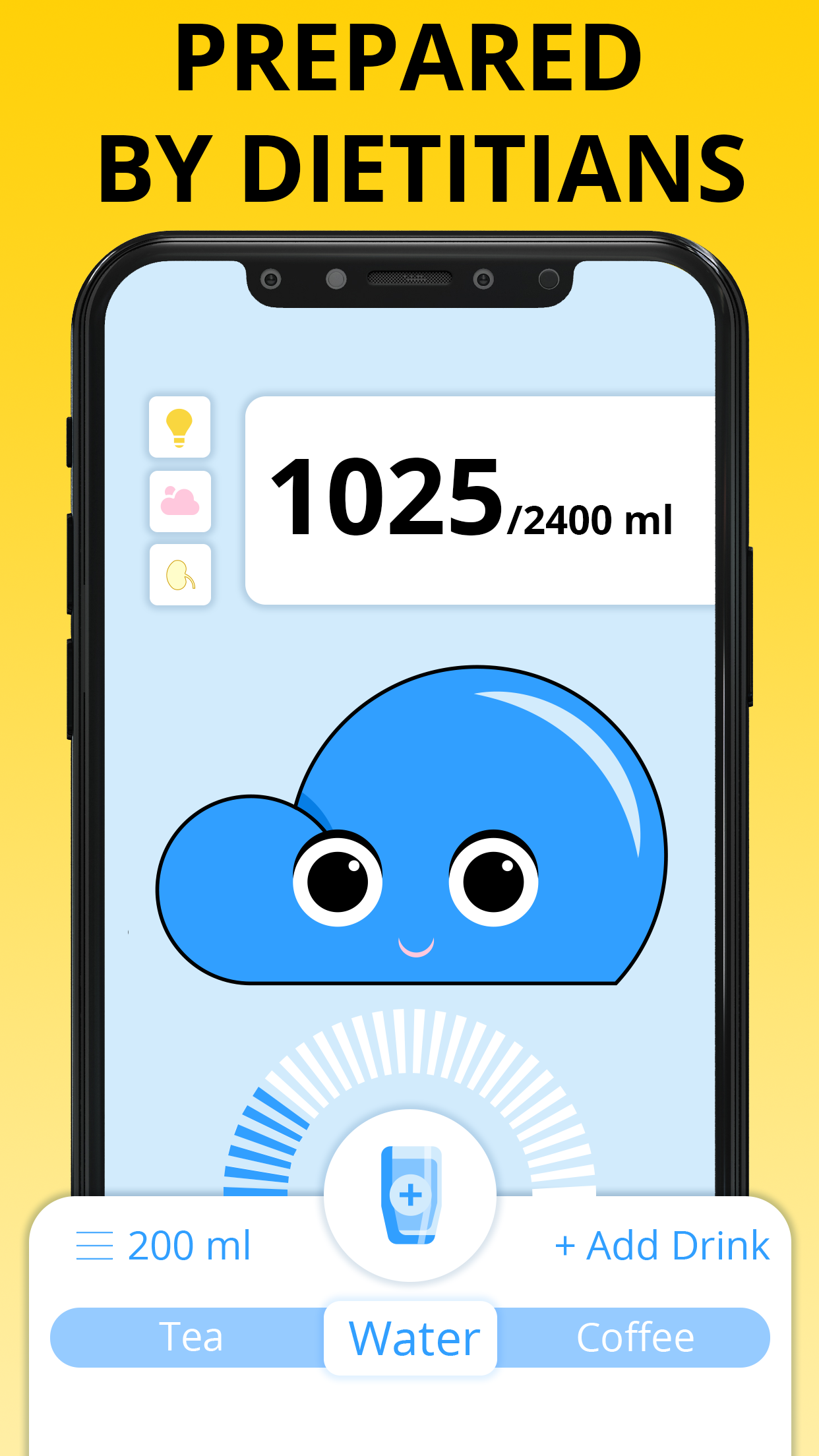 اسکرین شات 2 برنامه Water Reminder-Water Tracker