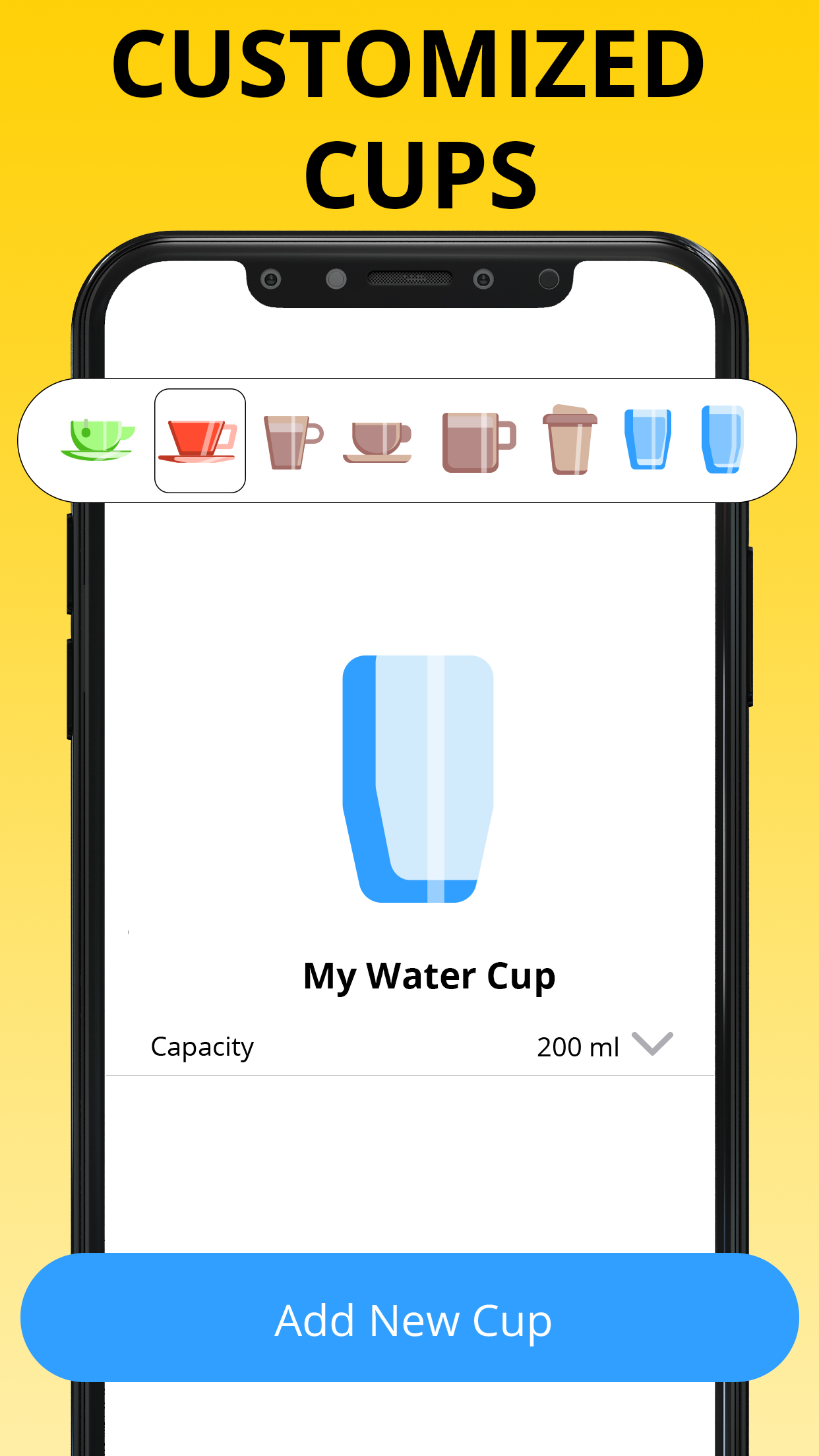 اسکرین شات 5 برنامه Water Reminder-Water Tracker