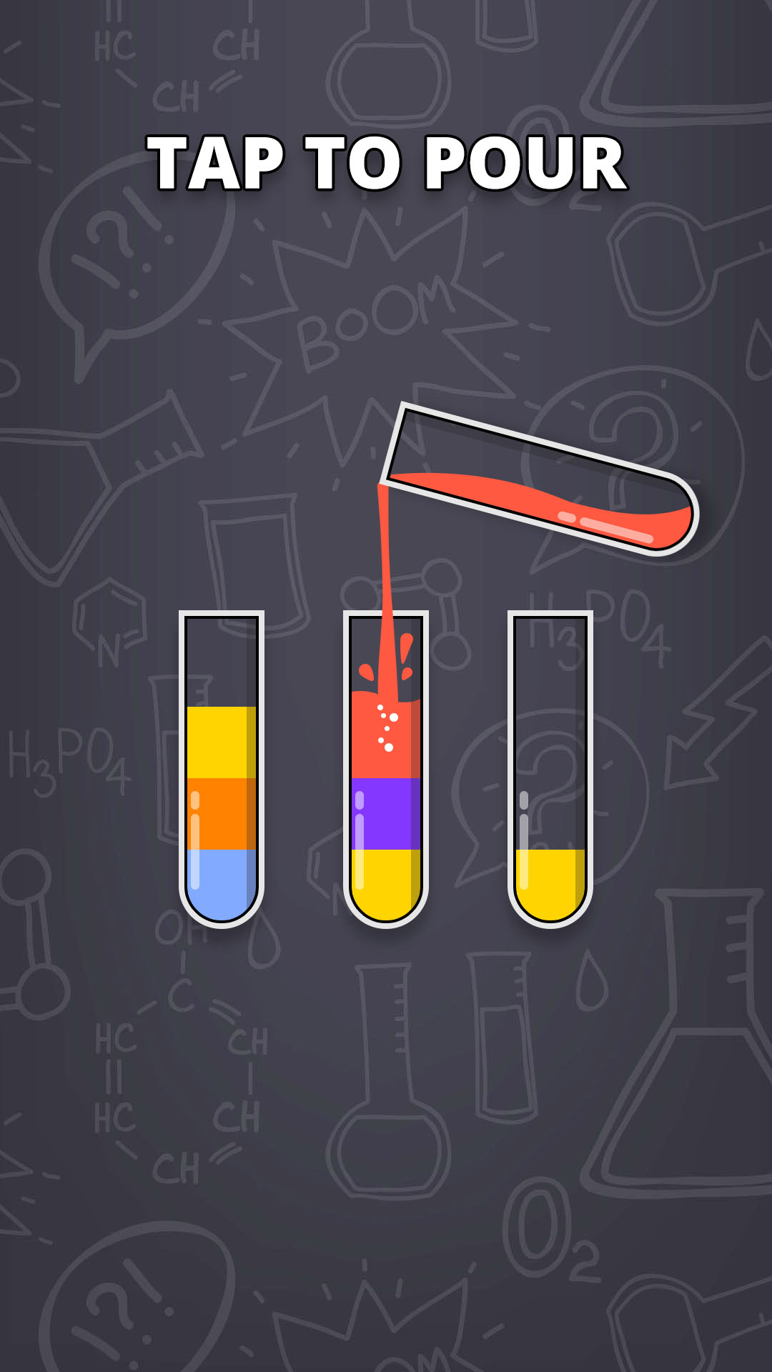 اسکرین شات 1 بازی Water Sort -Color Sorting Game