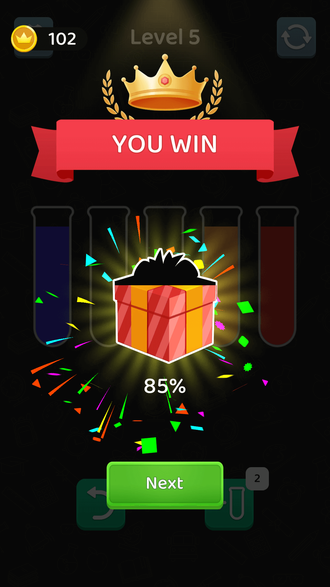 اسکرین شات 7 بازی Water Sort - Color Sort Game