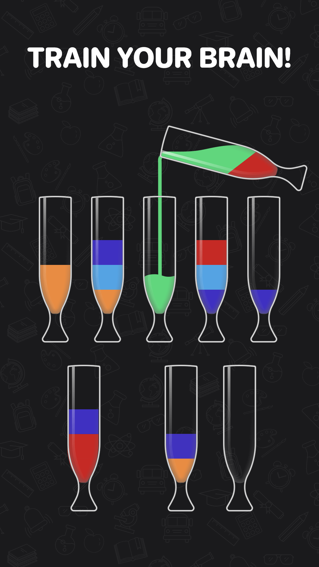 اسکرین شات 4 بازی Water Sort - Color Sort Game