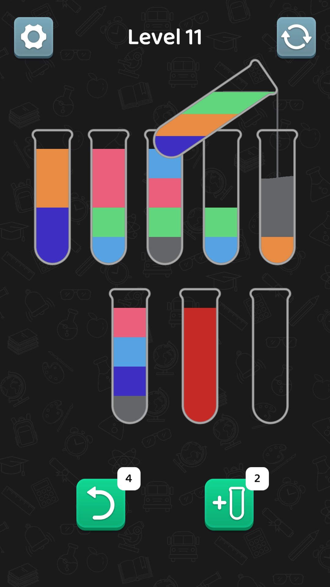 اسکرین شات 6 بازی Water Sort - Color Sort Game