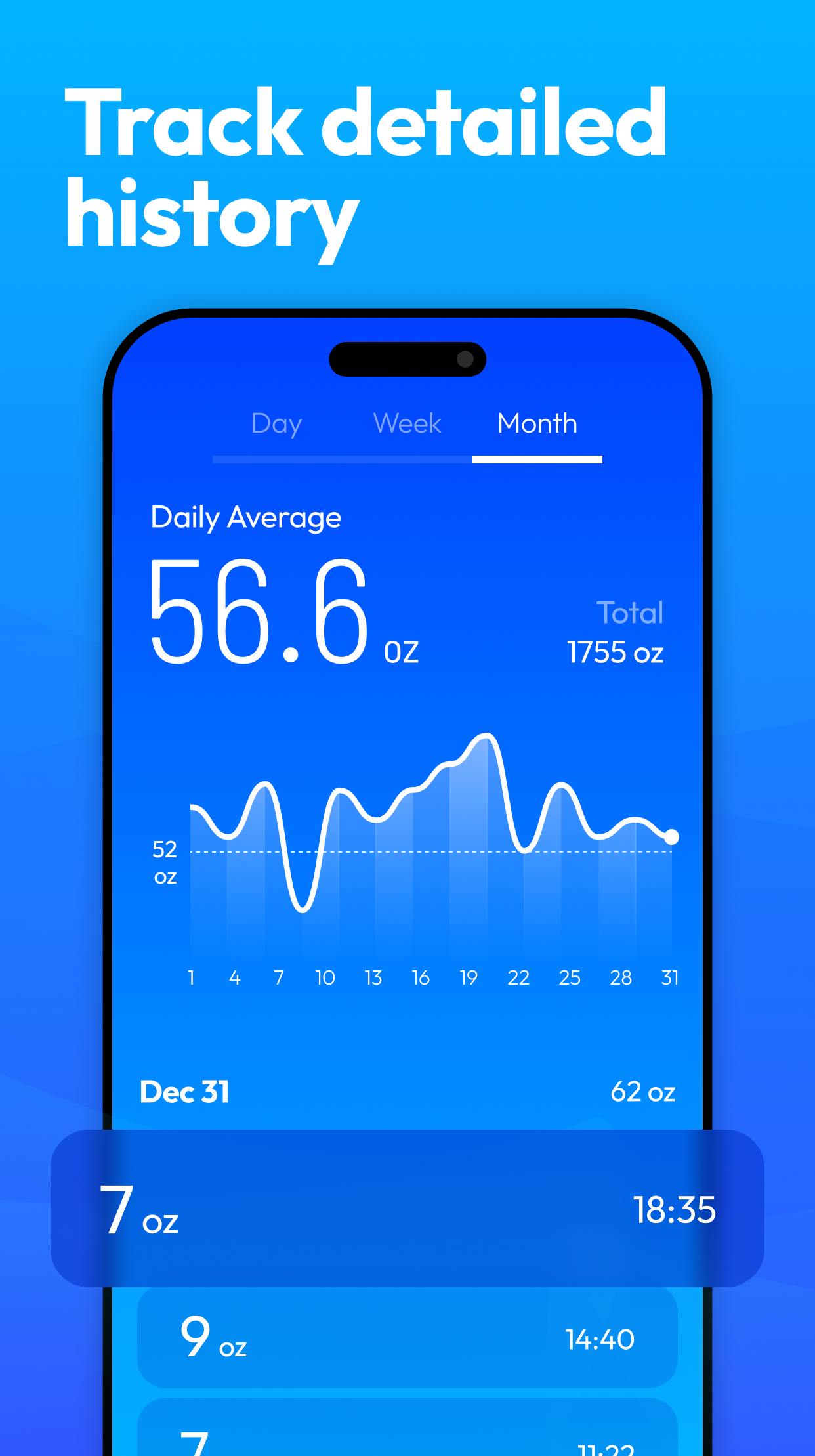 اسکرین شات 5 برنامه Water Tracker: Water Reminder