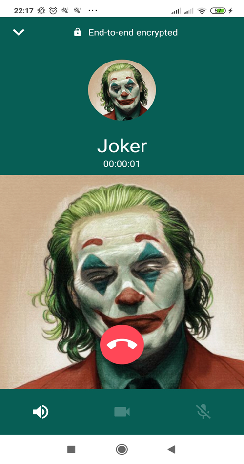 اسکرین شات 7 برنامه Joker Prank Fake Video Cal