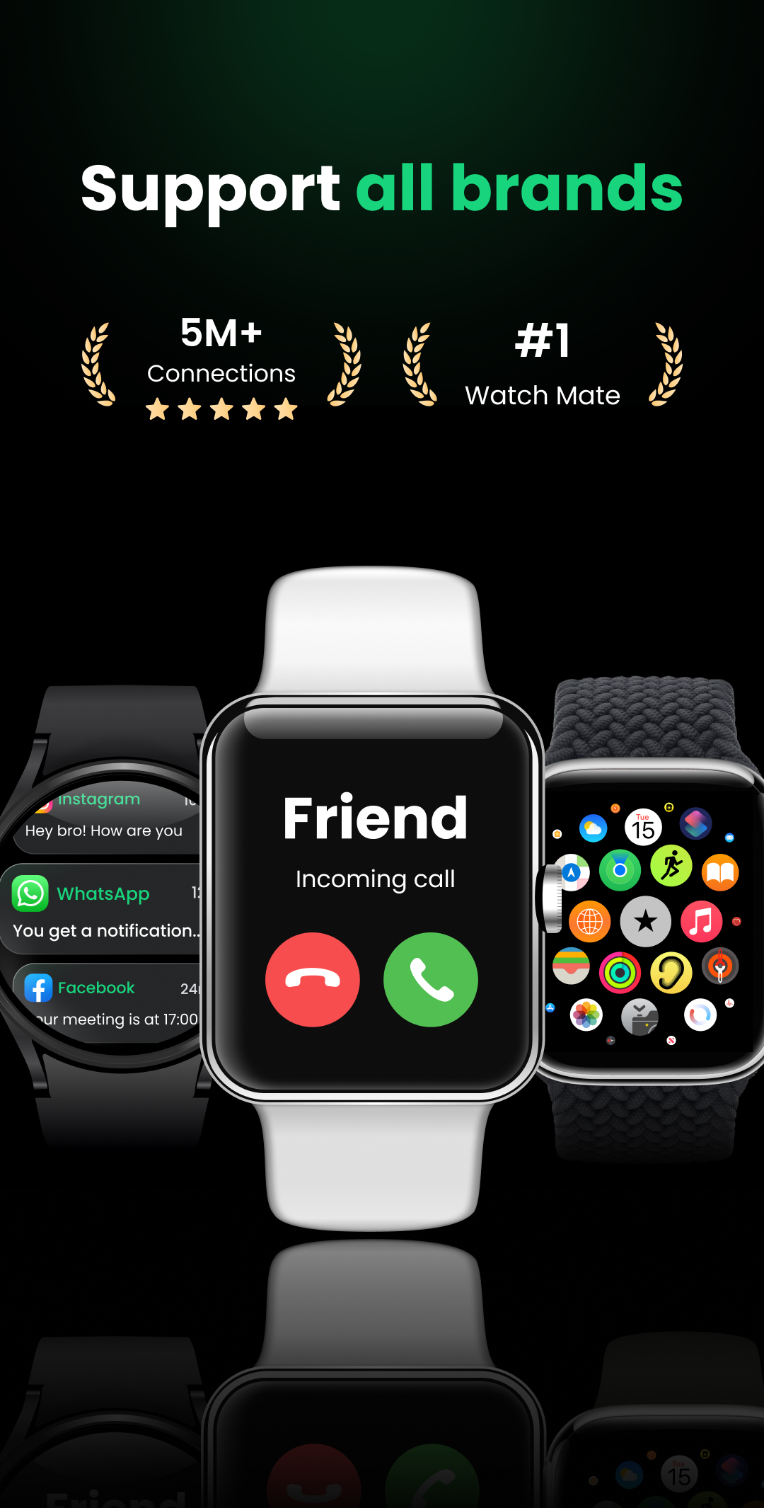 اسکرین شات 1 برنامه Watch Sync App - BT Notifier