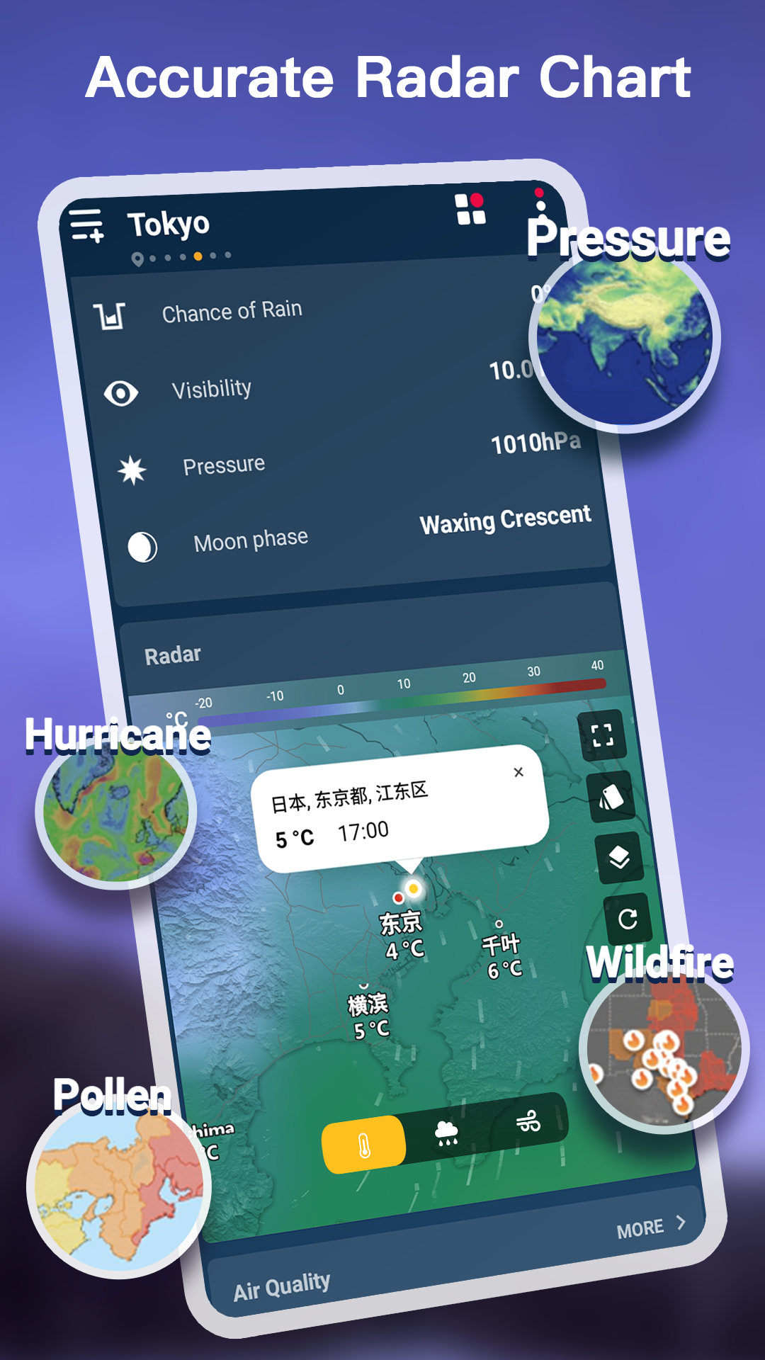 اسکرین شات 4 برنامه Weather - Accurate Weather App