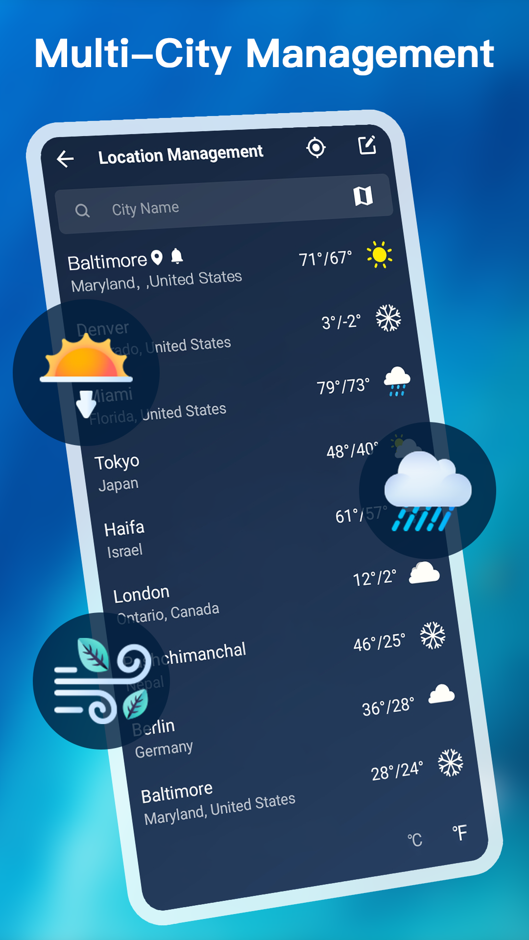 اسکرین شات 6 برنامه Weather - Accurate Weather App