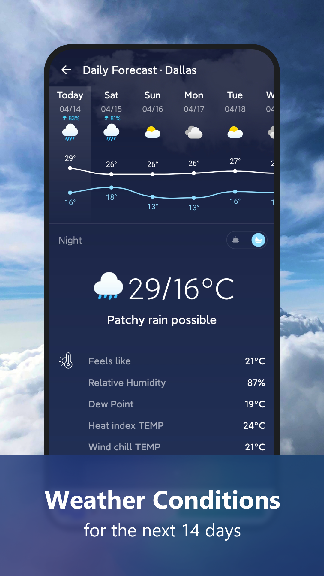 اسکرین شات 5 برنامه Weather Forecast