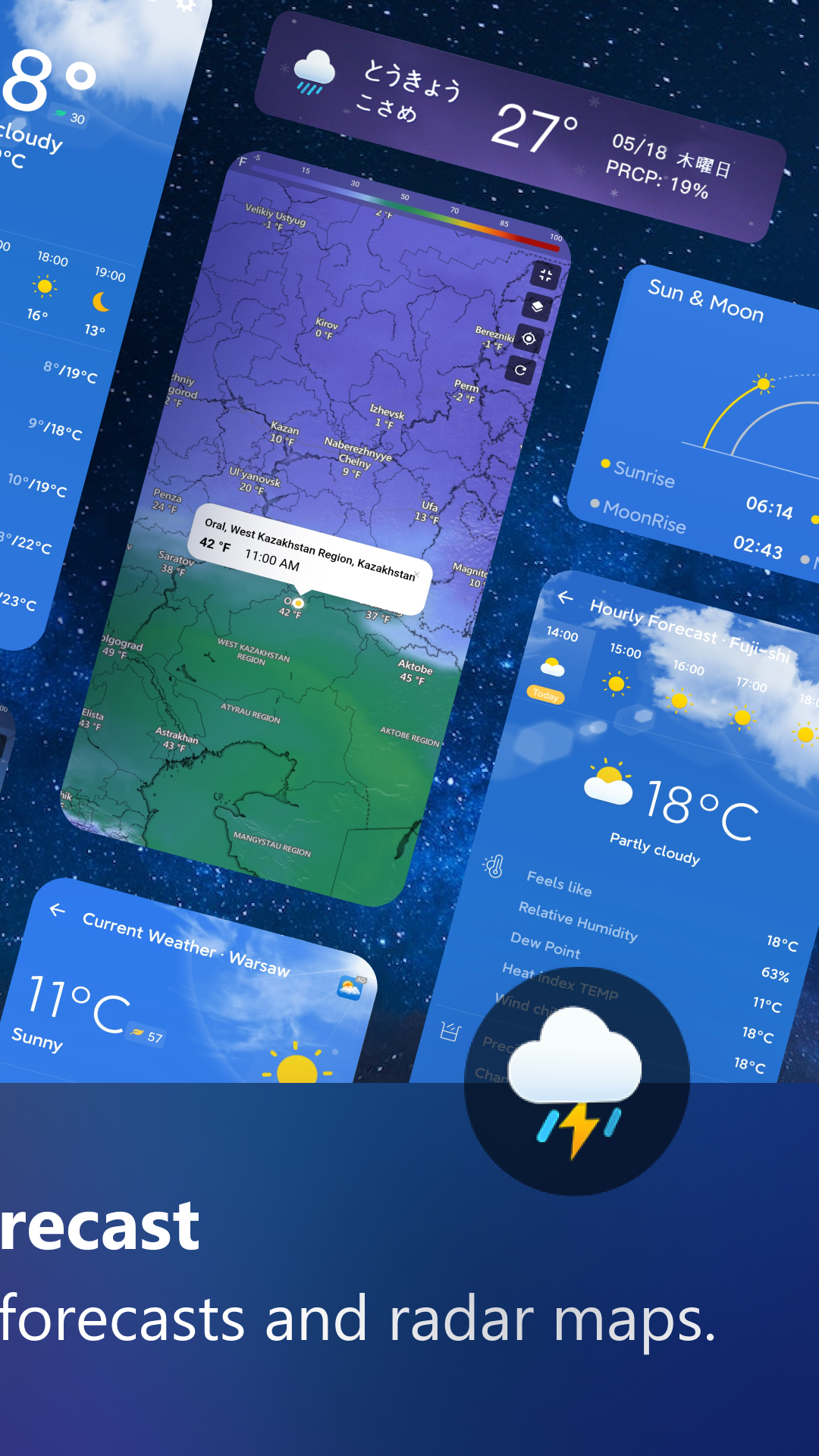 اسکرین شات 2 برنامه Weather Forecast