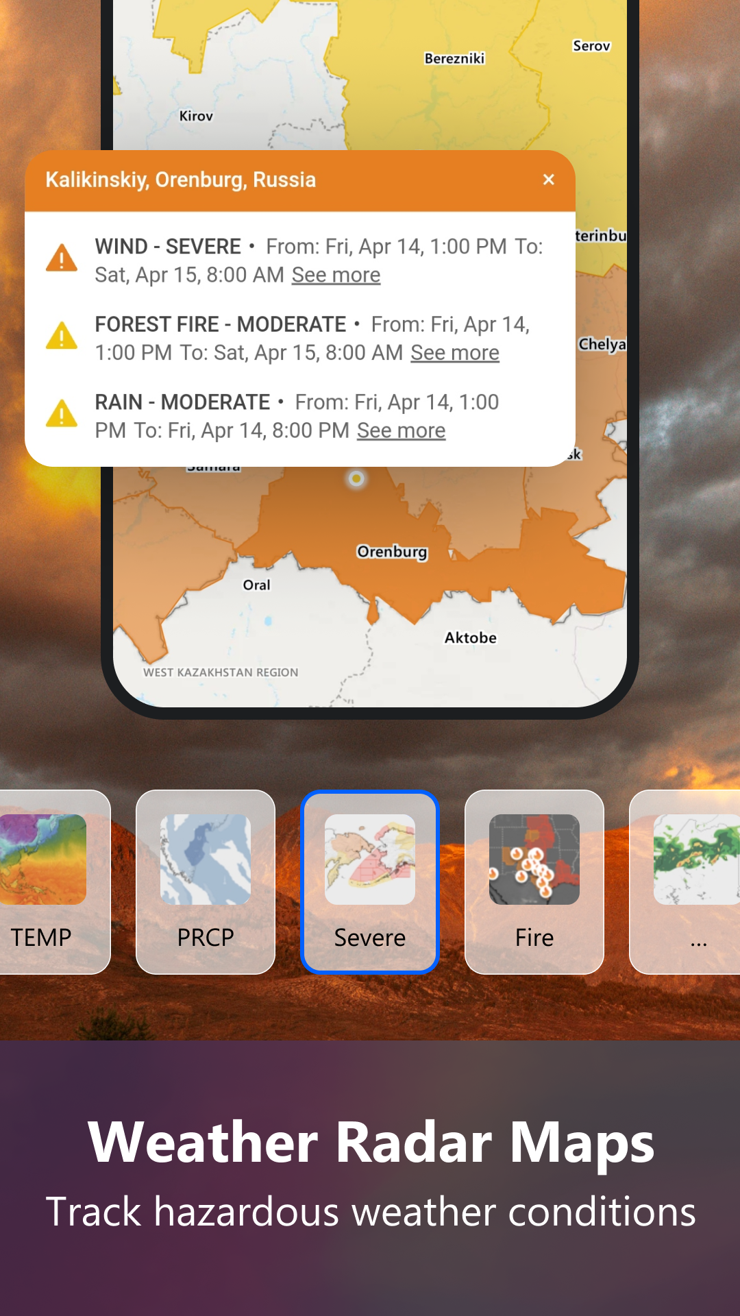 اسکرین شات 4 برنامه Weather Forecast