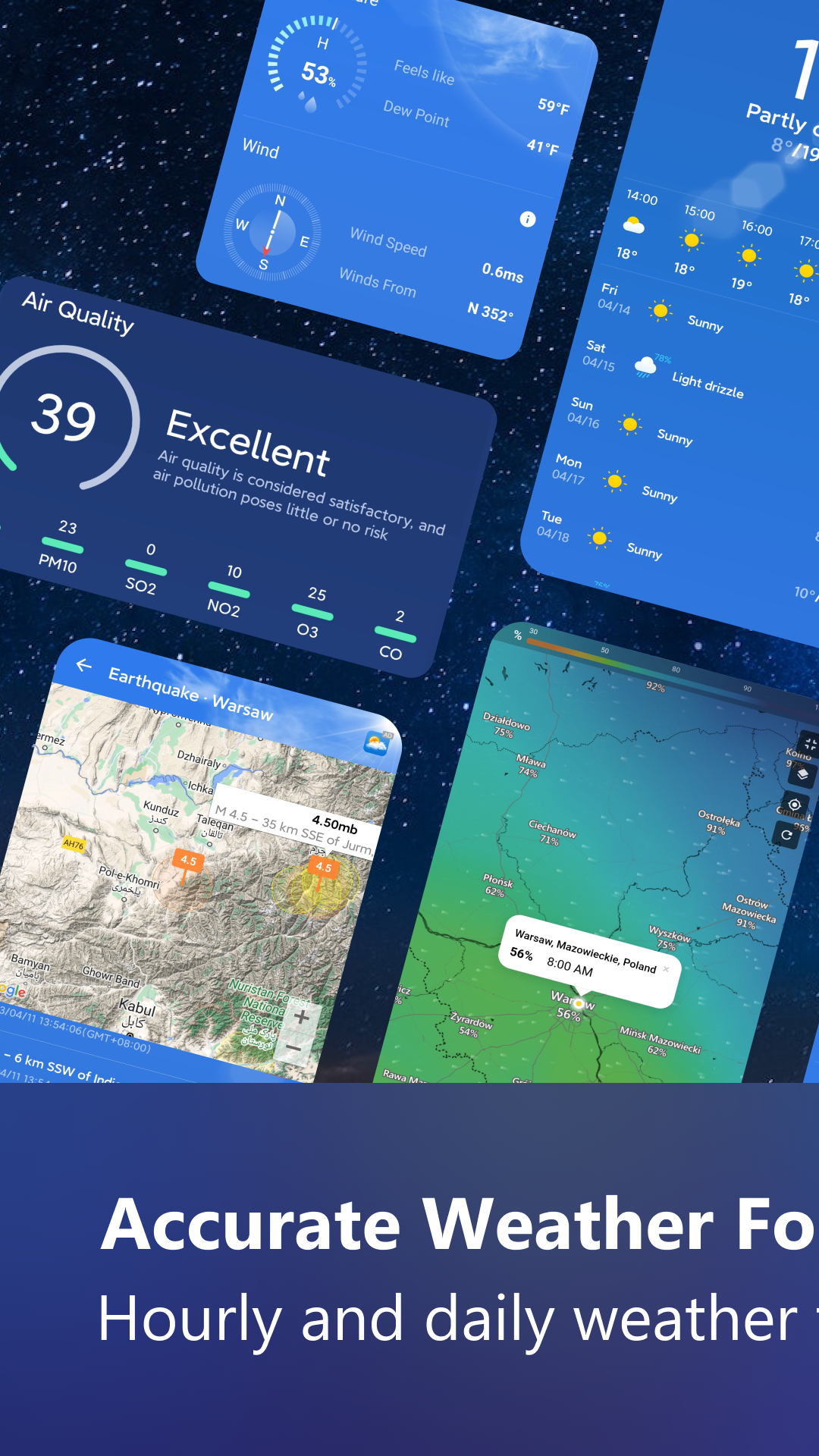 اسکرین شات 1 برنامه Weather Forecast